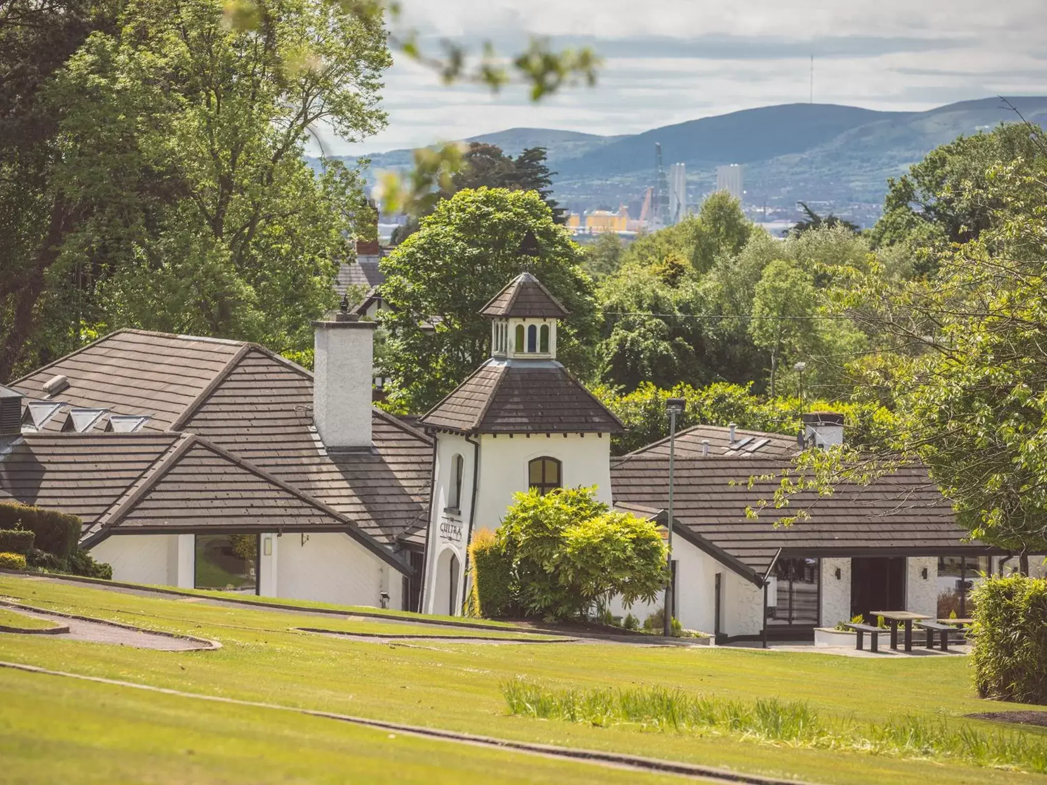 Bird's eye view, Property Building in The Culloden Estate and Spa