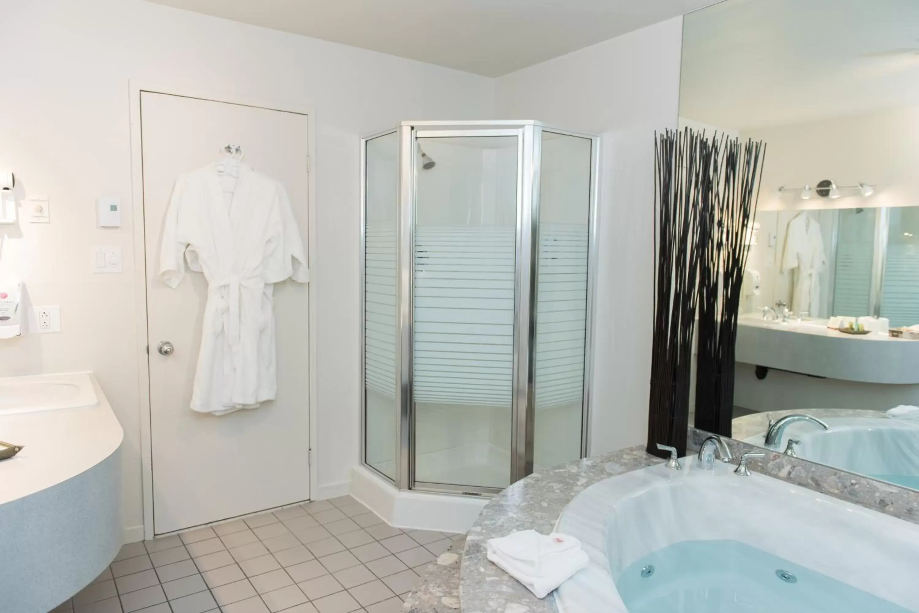 Shower, Bathroom in Hôtel Le Floral