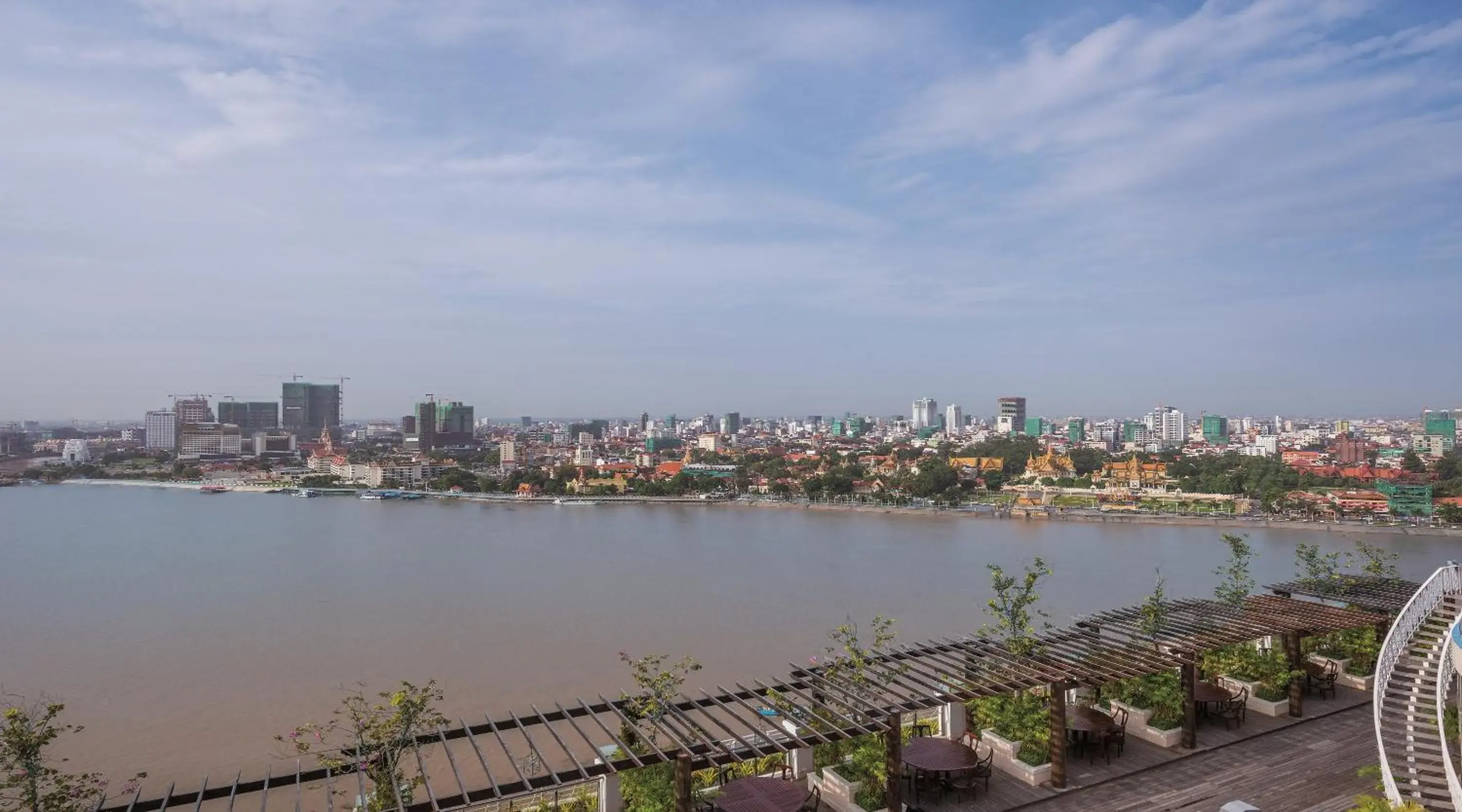 River view in Sokha Phnom Penh Hotel