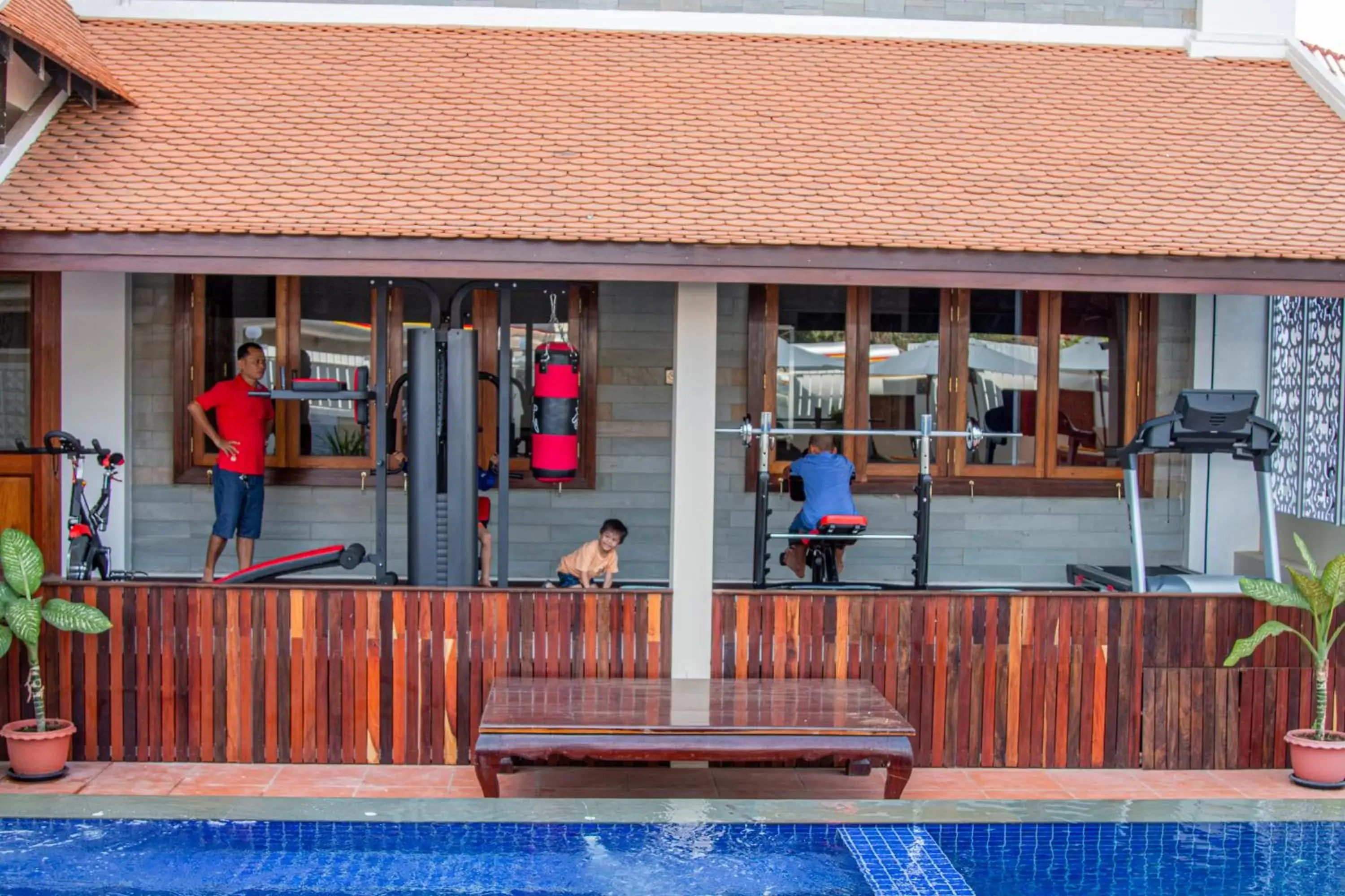Swimming pool in Kampong Thom Palace Hotel Swimming pool in Kampong Thom Palace Hotel