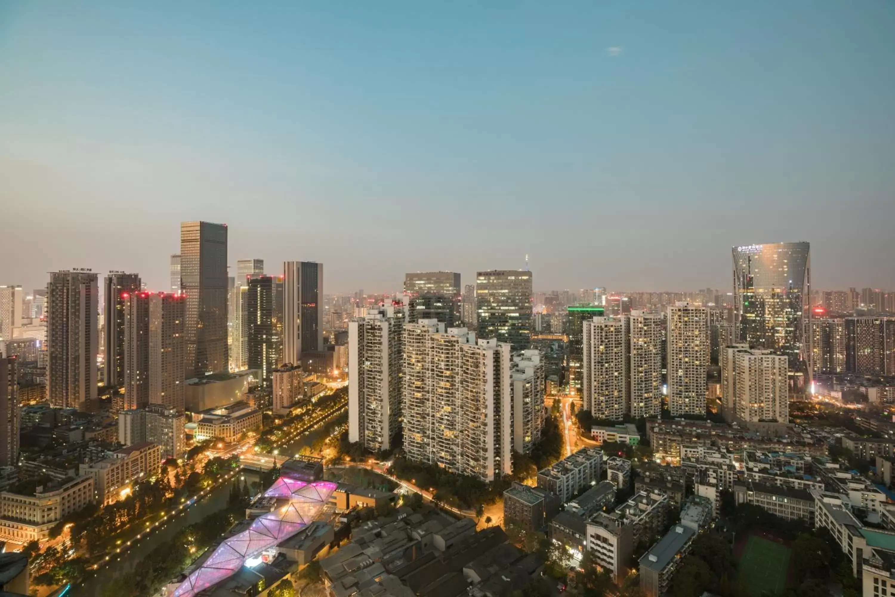 City view, Bird's-eye View in Shangri-La Chengdu