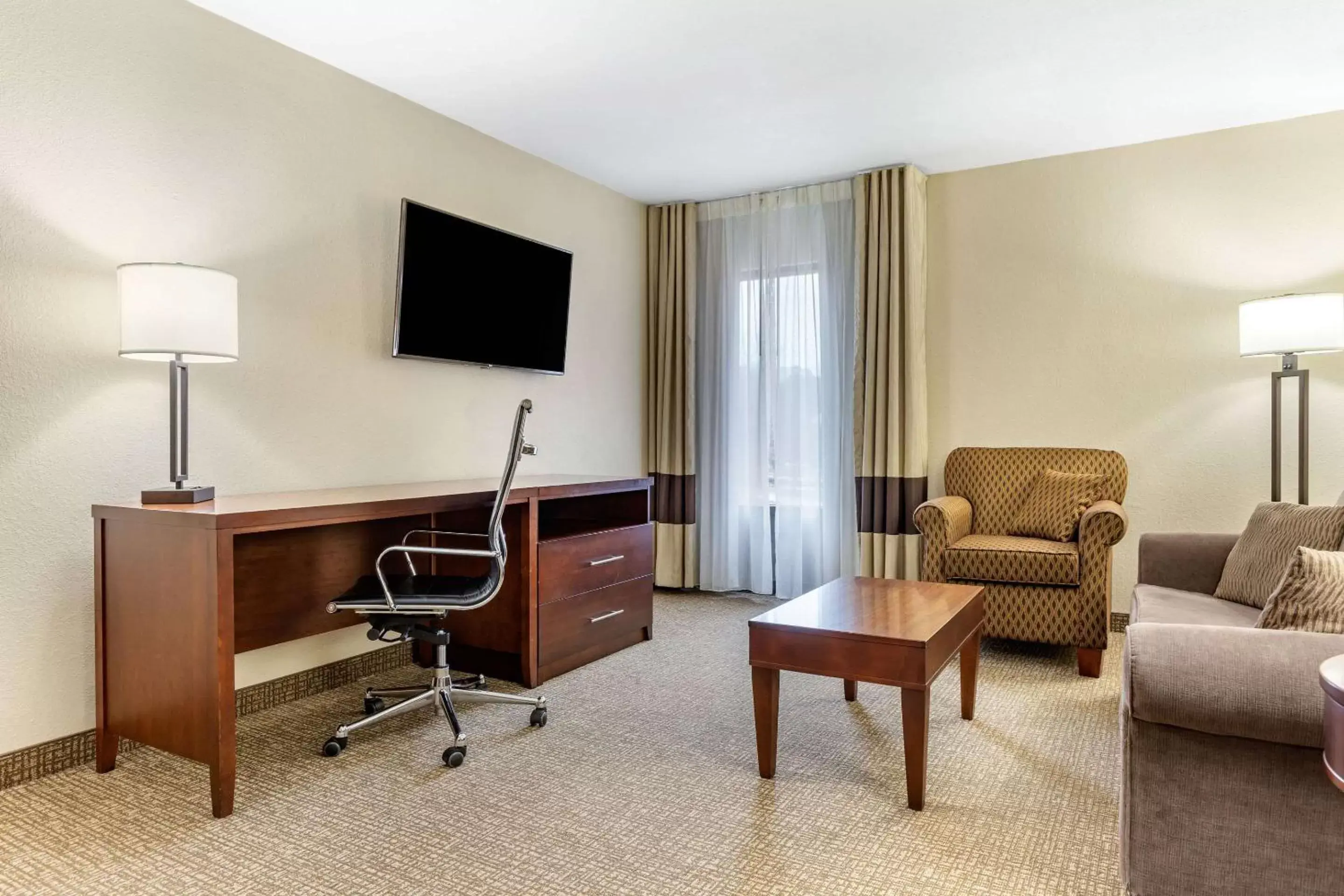 Bedroom, TV/Entertainment Center in Comfort Inn & Suites Clemson - University Area