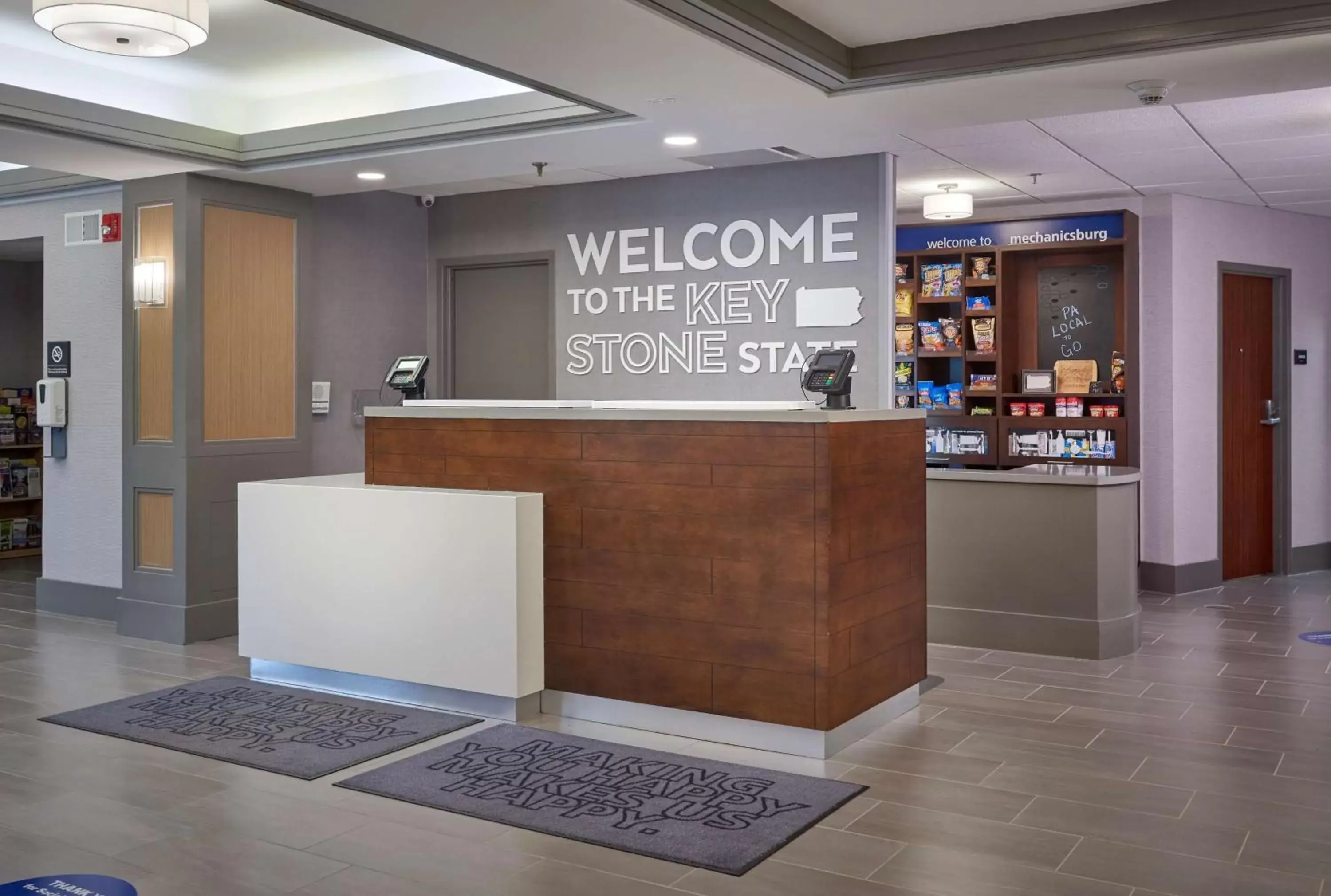 Lobby or reception in Hampton Inn by Hilton Harrisburg West