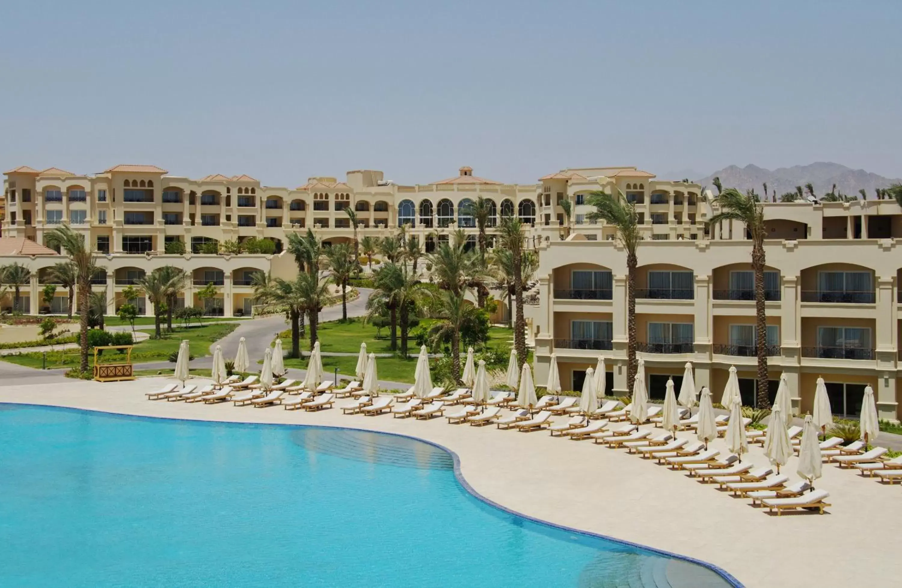 Property building, Swimming Pool in Cleopatra Luxury Resort Sharm El Sheikh