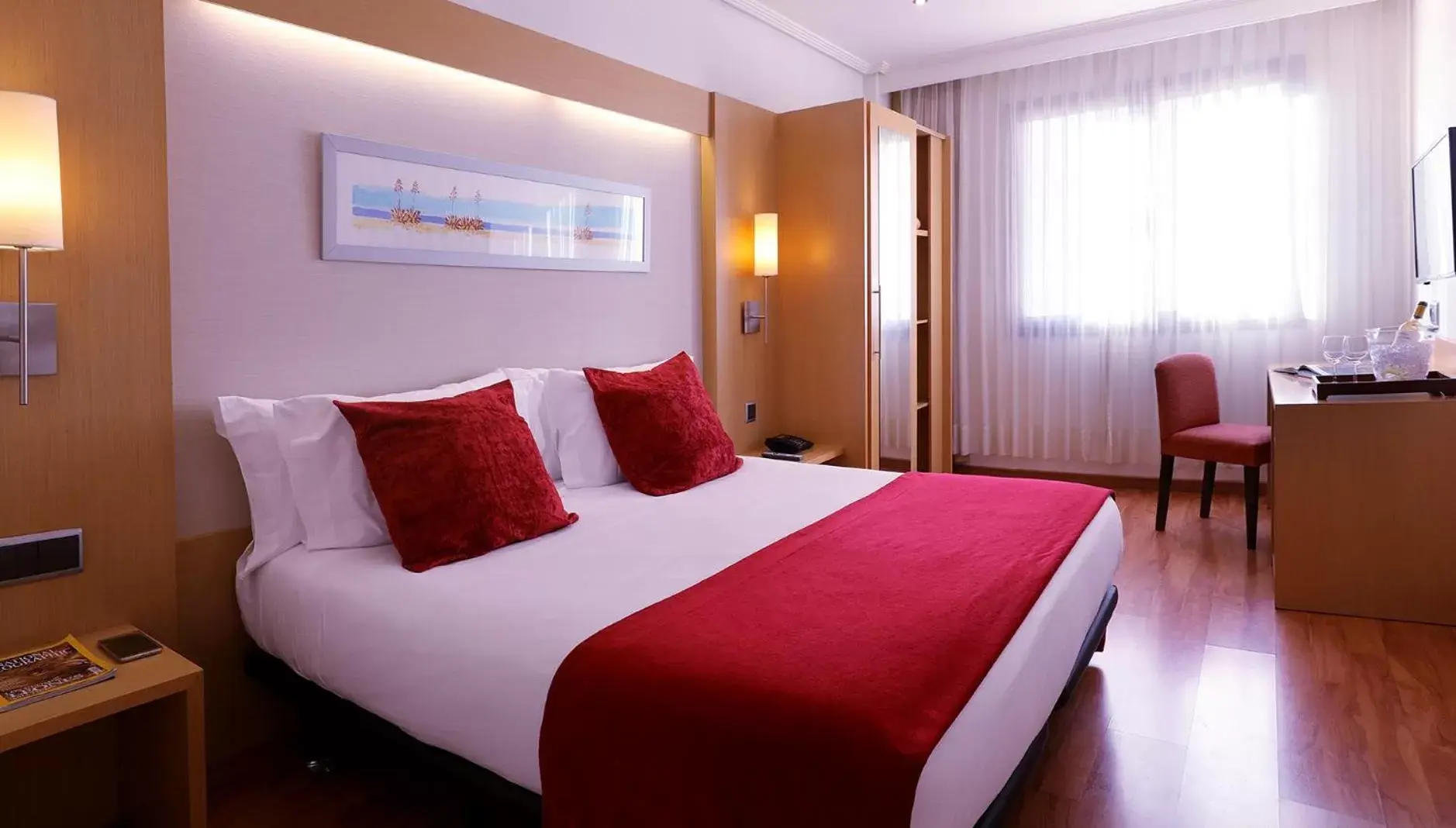 Bed in Abba Rambla Hotel