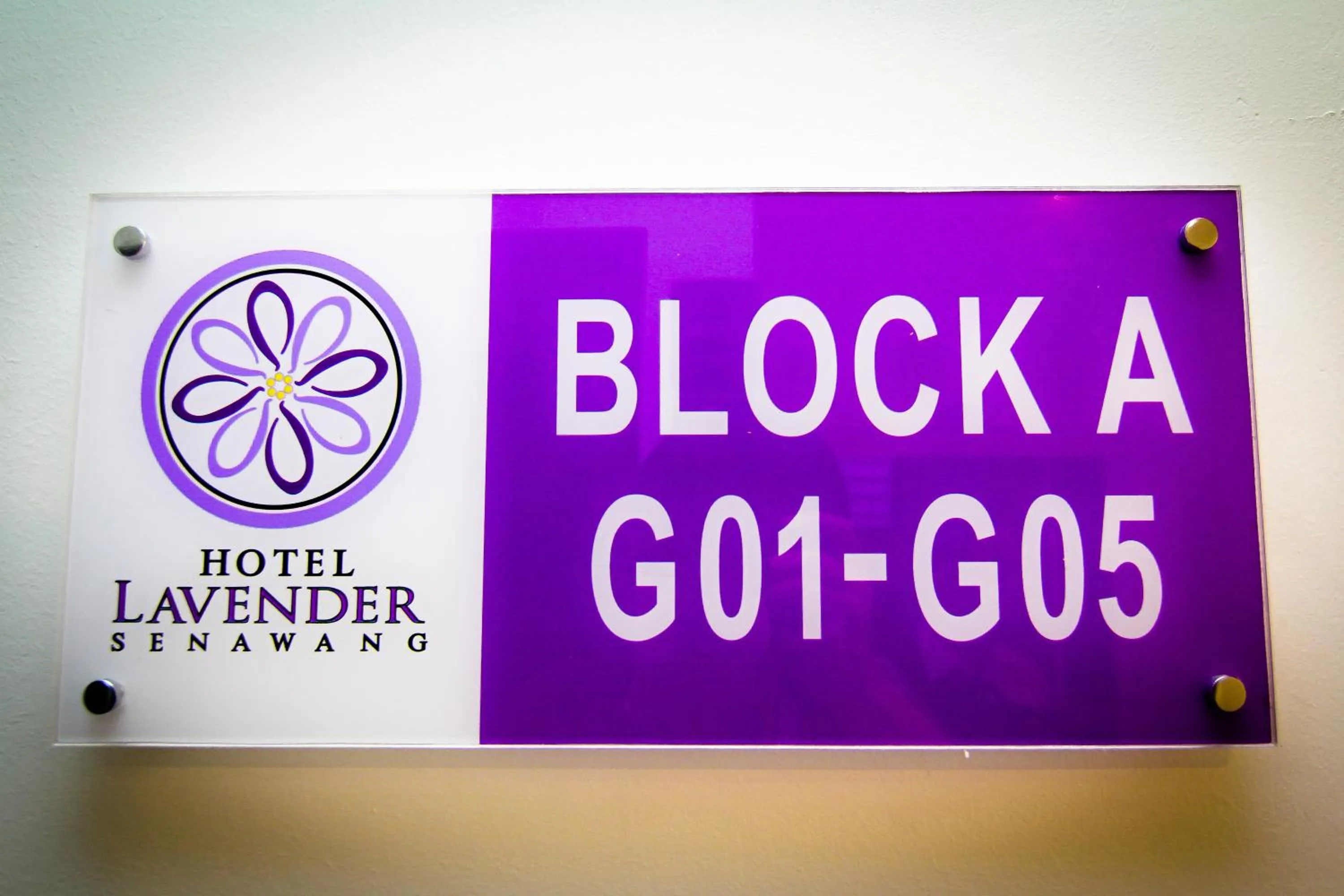 Decorative detail in Hotel Lavender Senawang