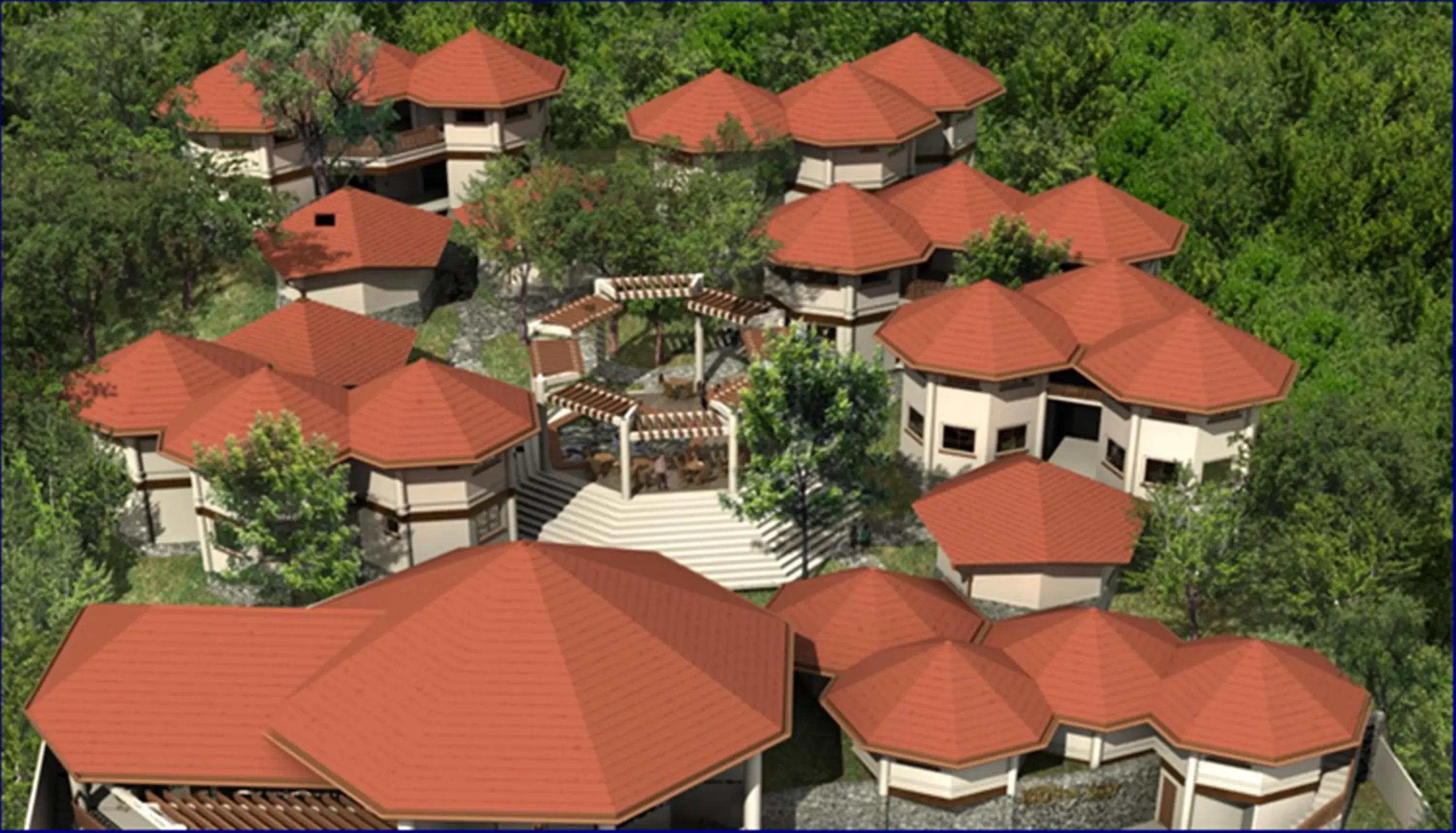 Property building, Bird's-eye View in Coron Hilltop View Resort