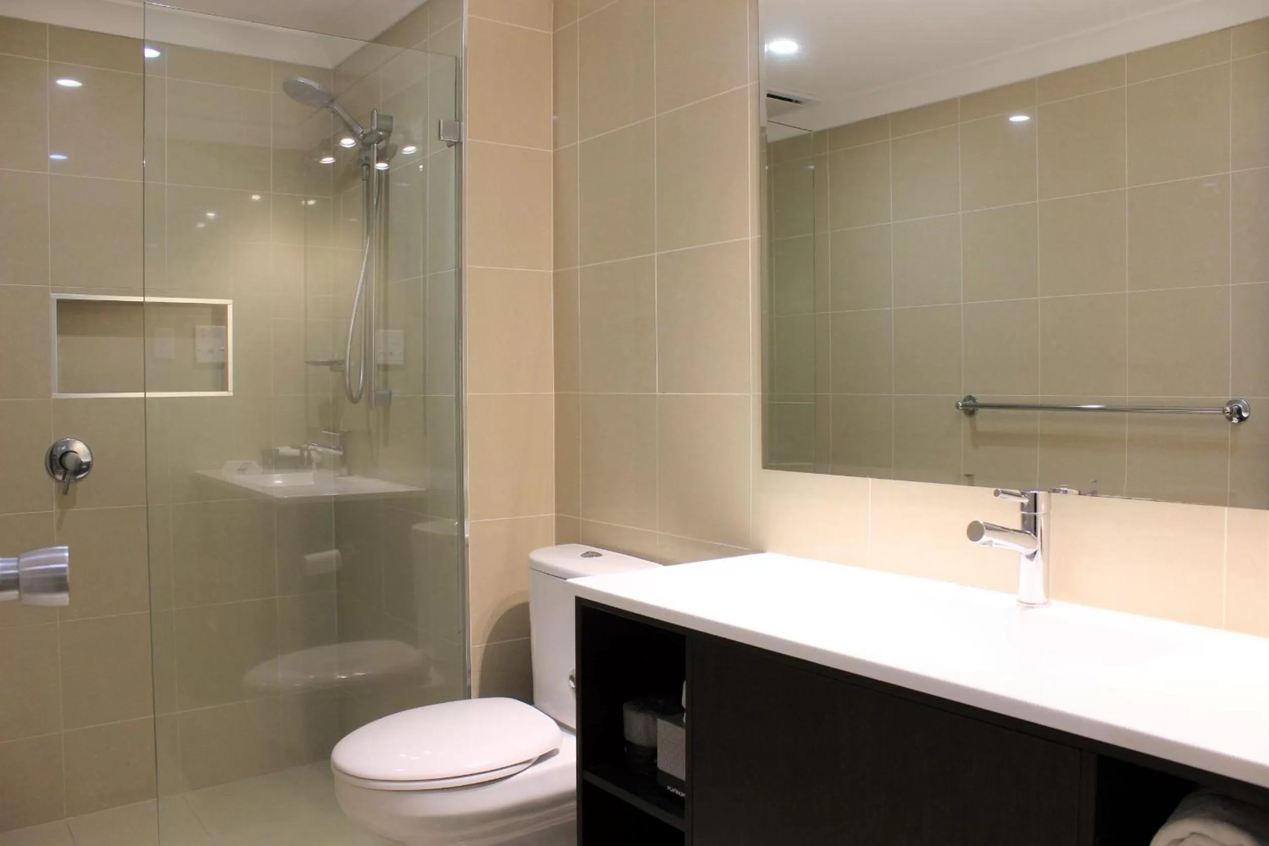 Shower in Carlyle Suites & Apartments