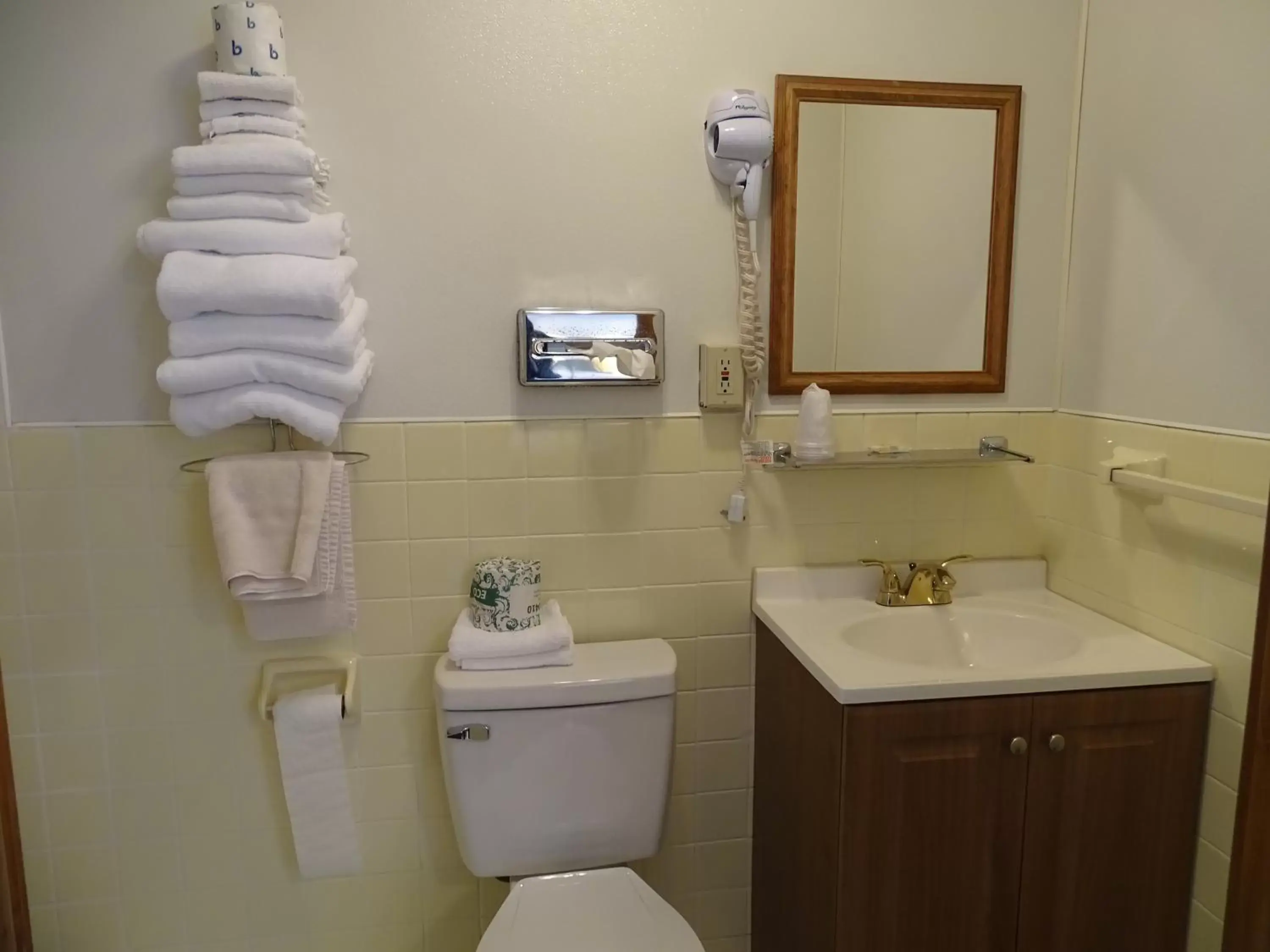 Bathroom in PRAIRIE WINDs MOTEL CARTHAGE