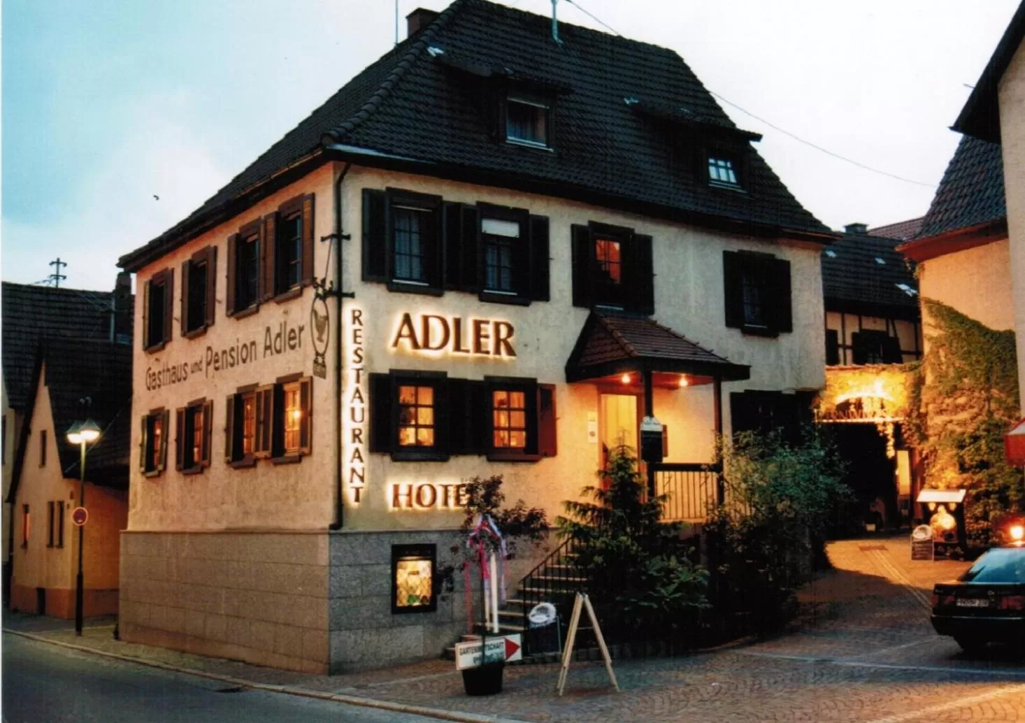 Property building in Adler Gaststube Hotel Biergarten