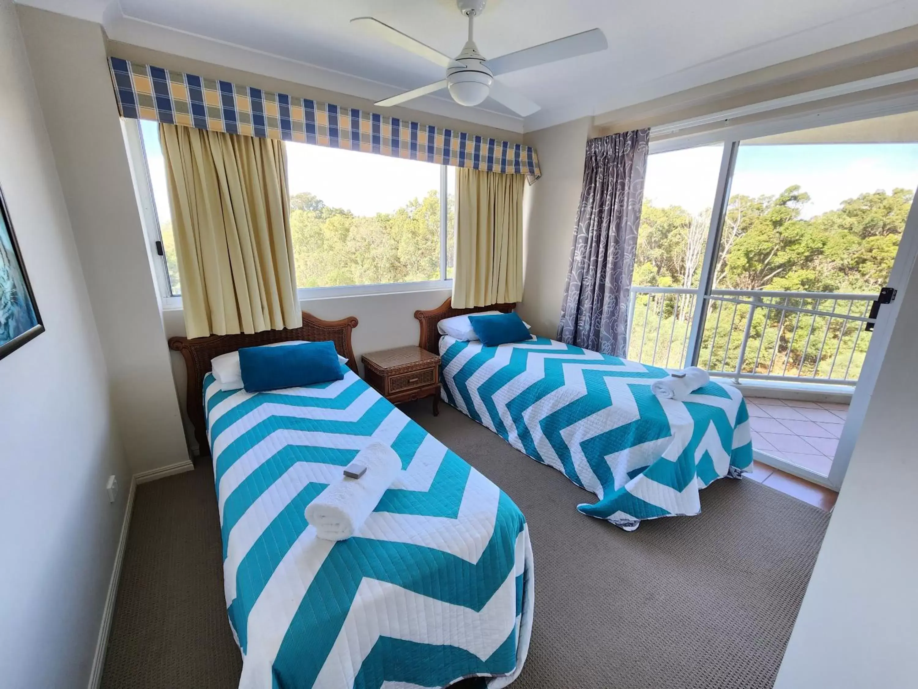 Bed in Fairways Golf & Beach Retreat Bribie Island