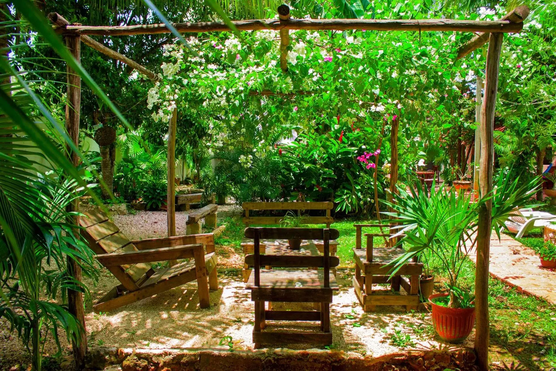 Patio in Casa De Los Pájaros - B&B