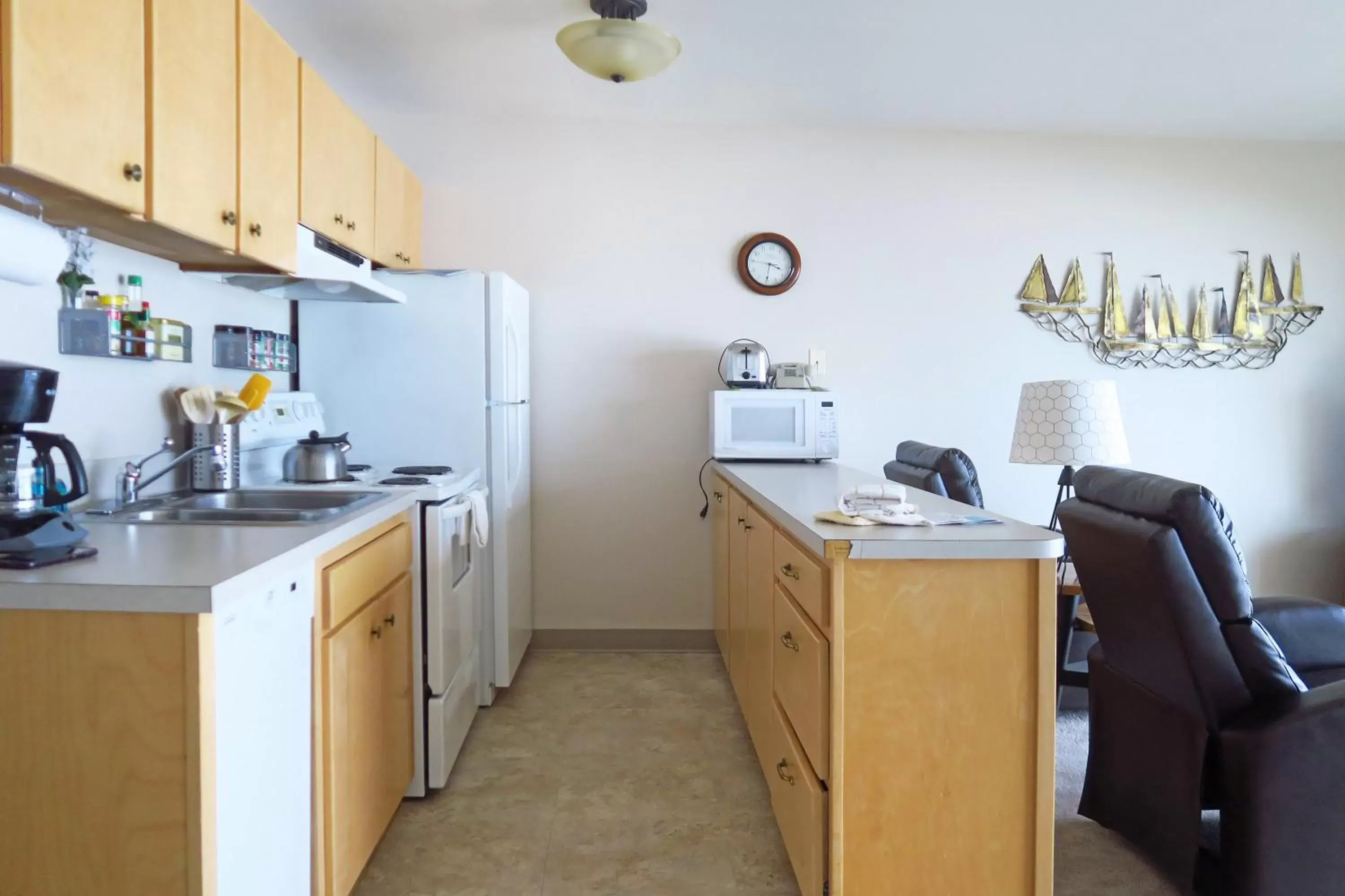 Kitchen or kitchenette in Ocean Terrace Condominiums