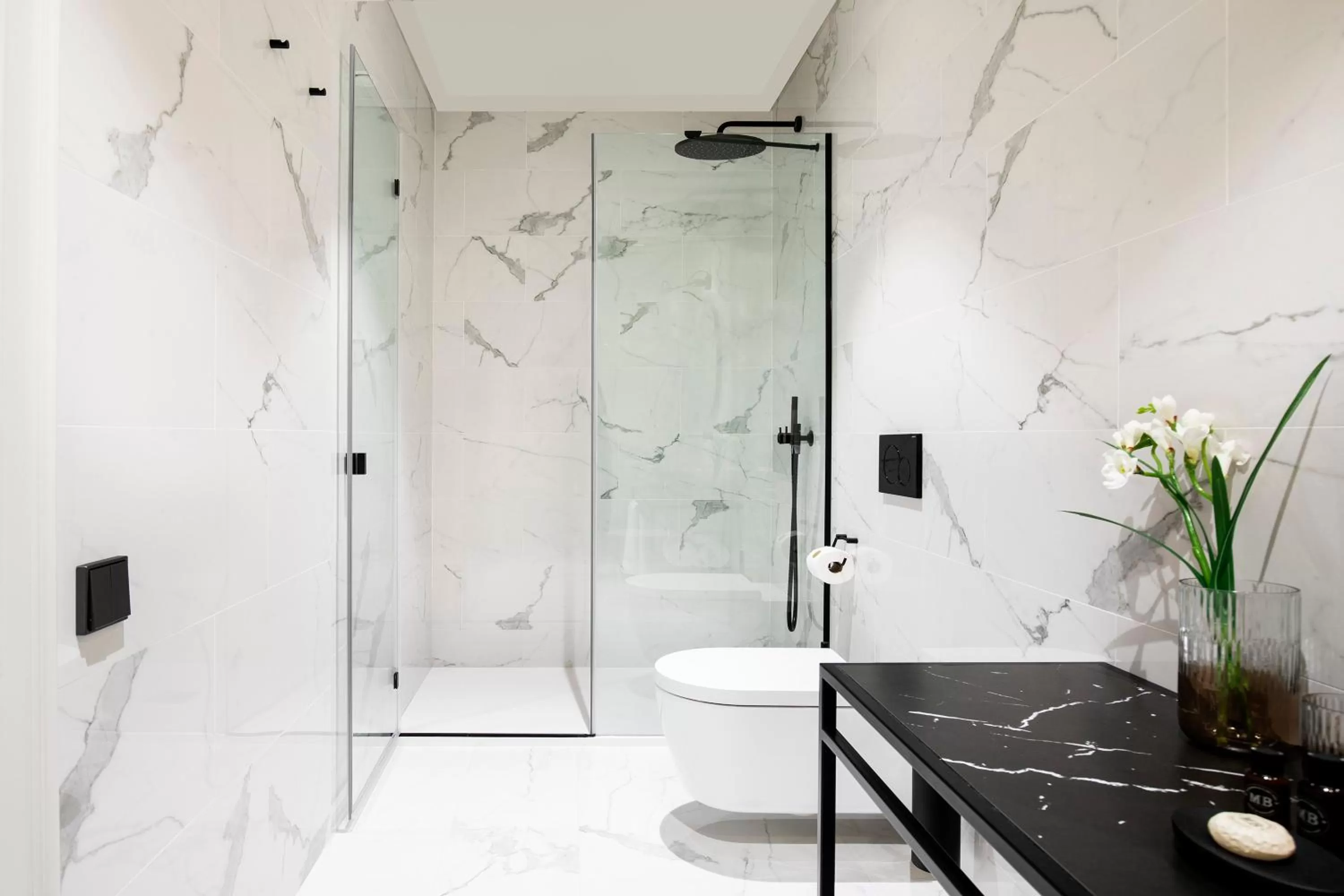 Shower in Maldà Singular Hotel