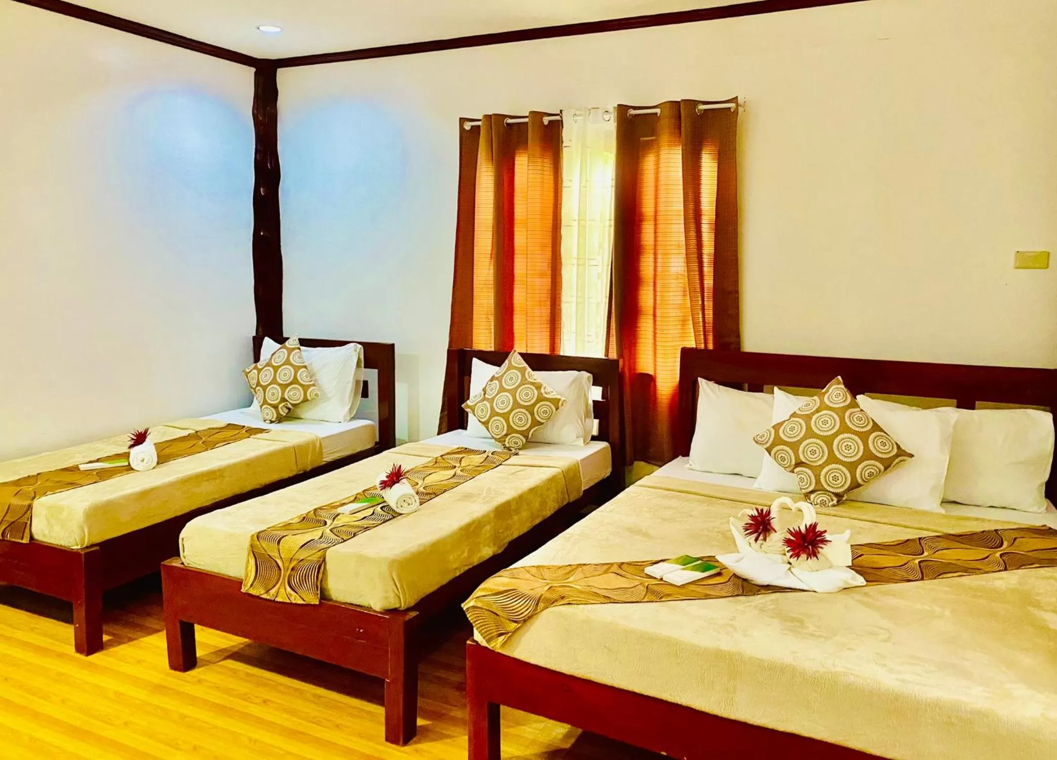 Bed in Sophias Beach Guest House