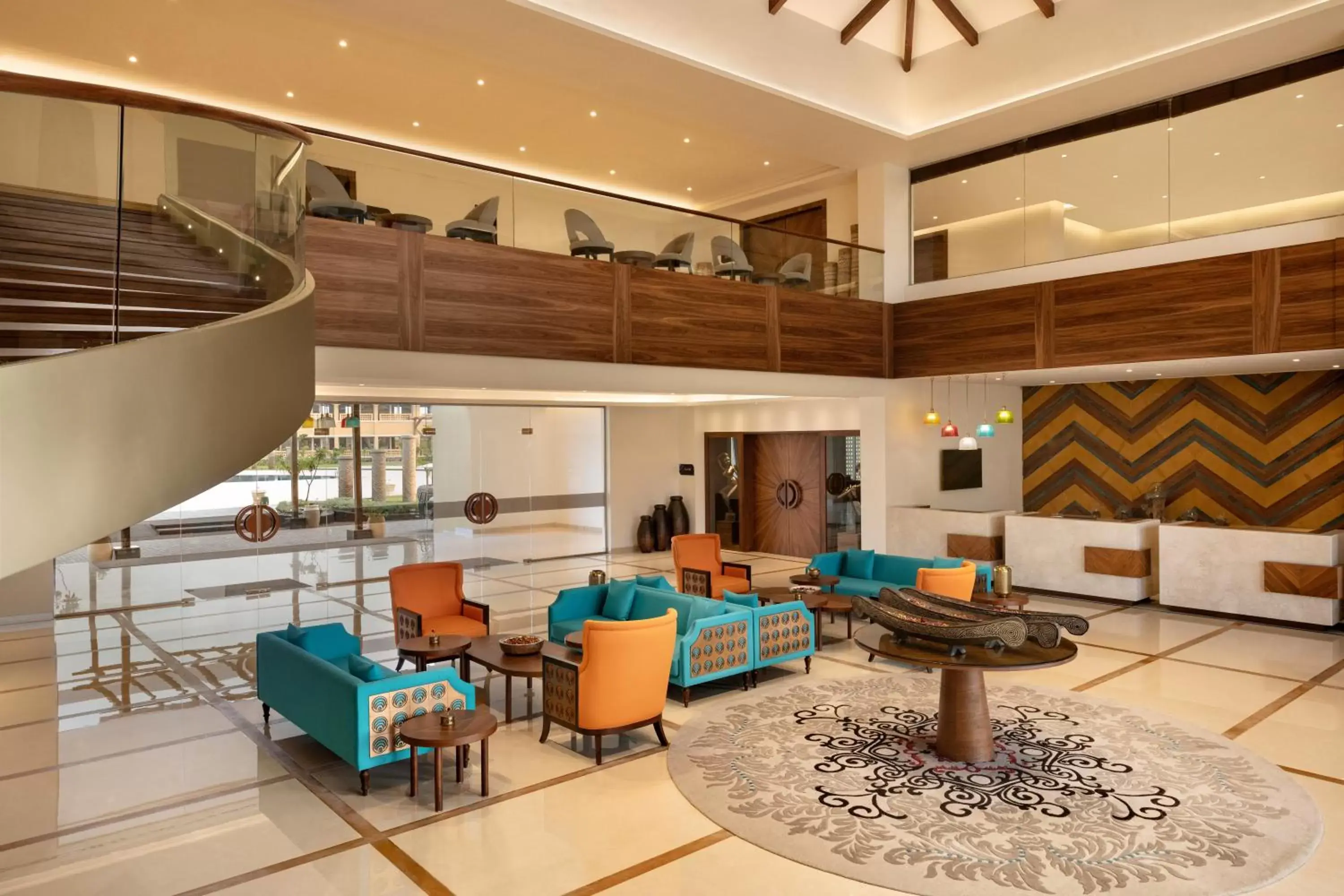 Lobby or reception in Hawthorn Suites by Wyndham Dwarka Lobby or reception in Hawthorn Suites by Wyndham Dwarka