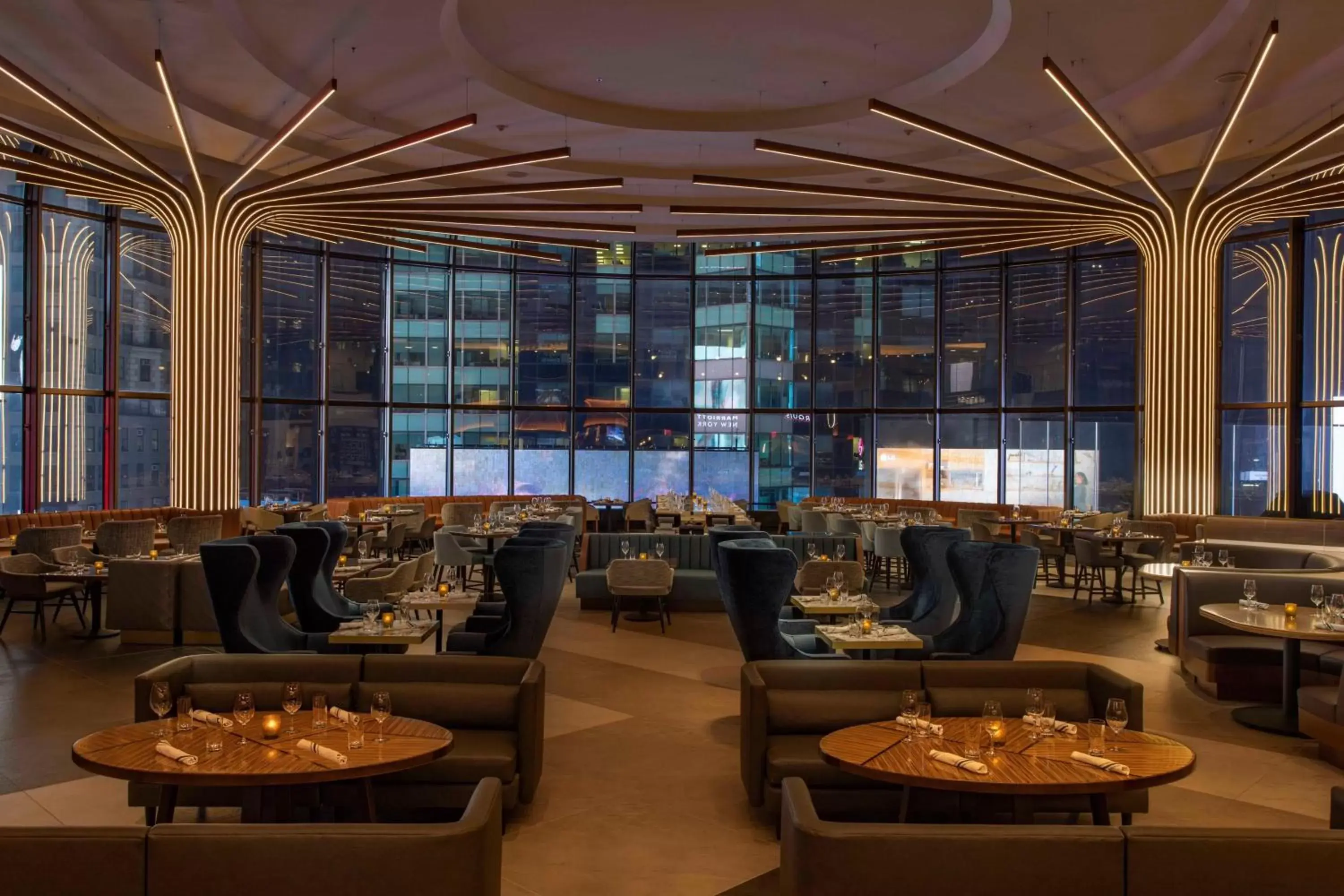 Lounge or bar, Restaurant/Places to Eat in New York Marriott Marquis