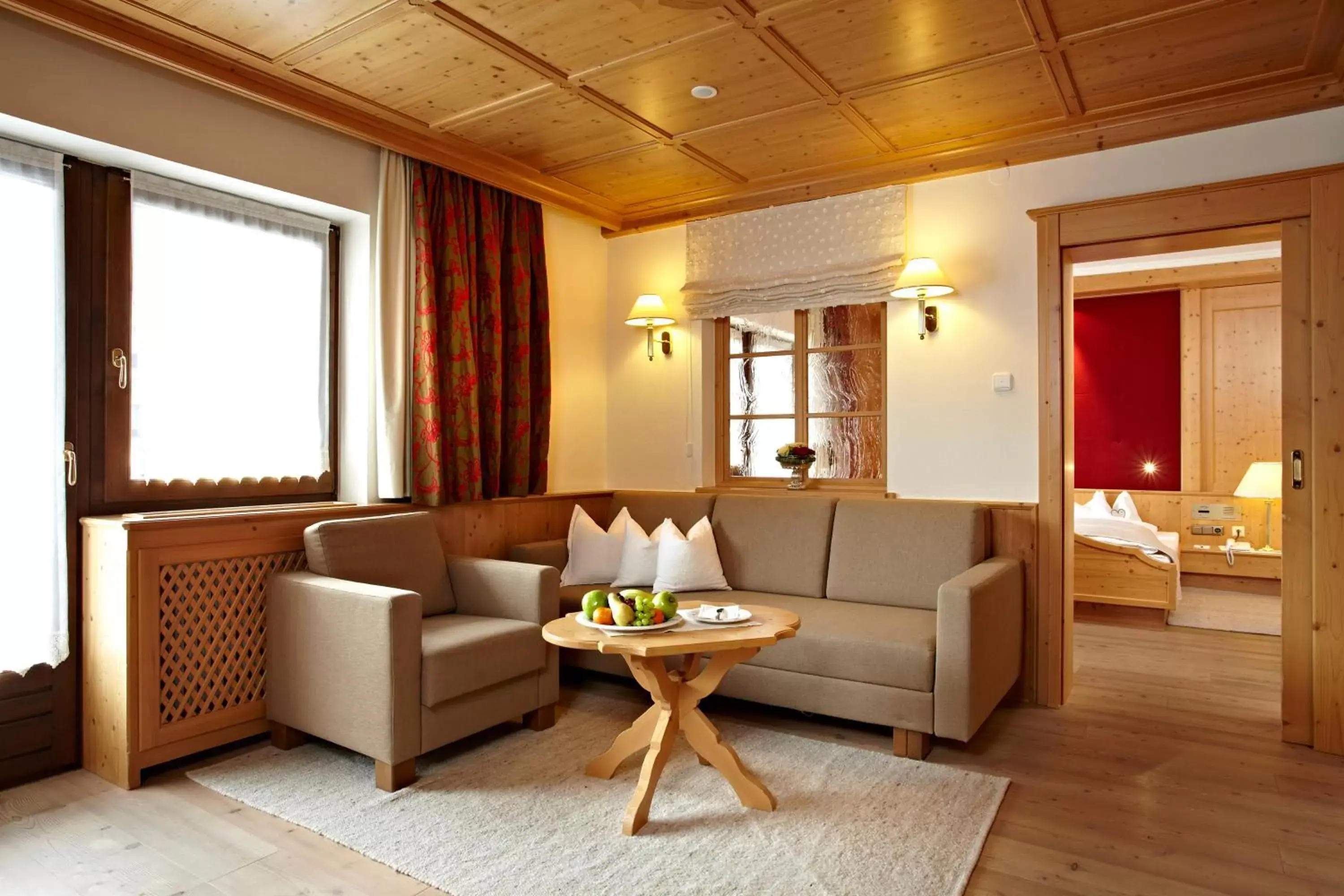 Photo of the whole room, Seating Area in Relais&Châteaux Spa-Hotel Jagdhof