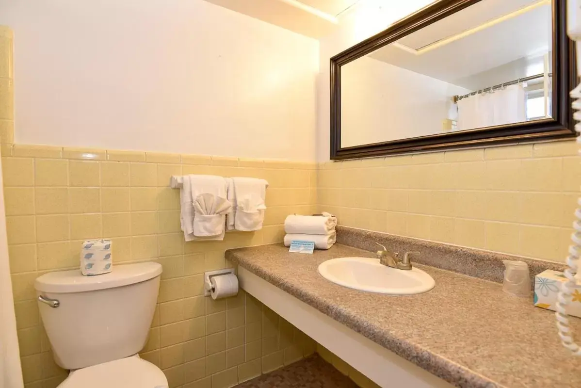 Bathroom in Cove Motel Oceanfront