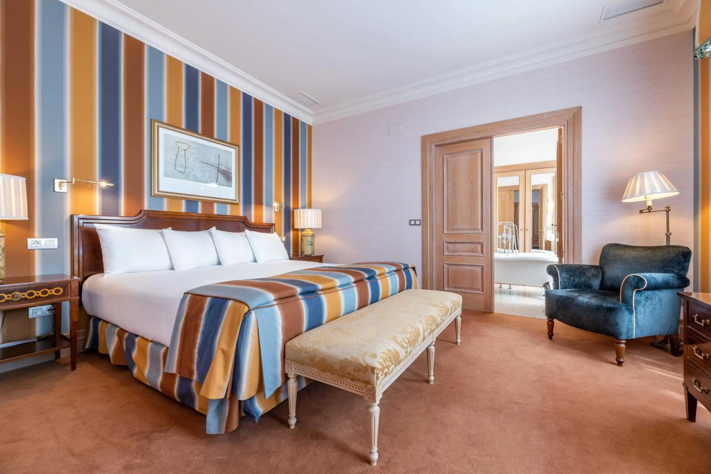 Photo of the whole room, Bed in Eurostars Gran Hotel La Toja
