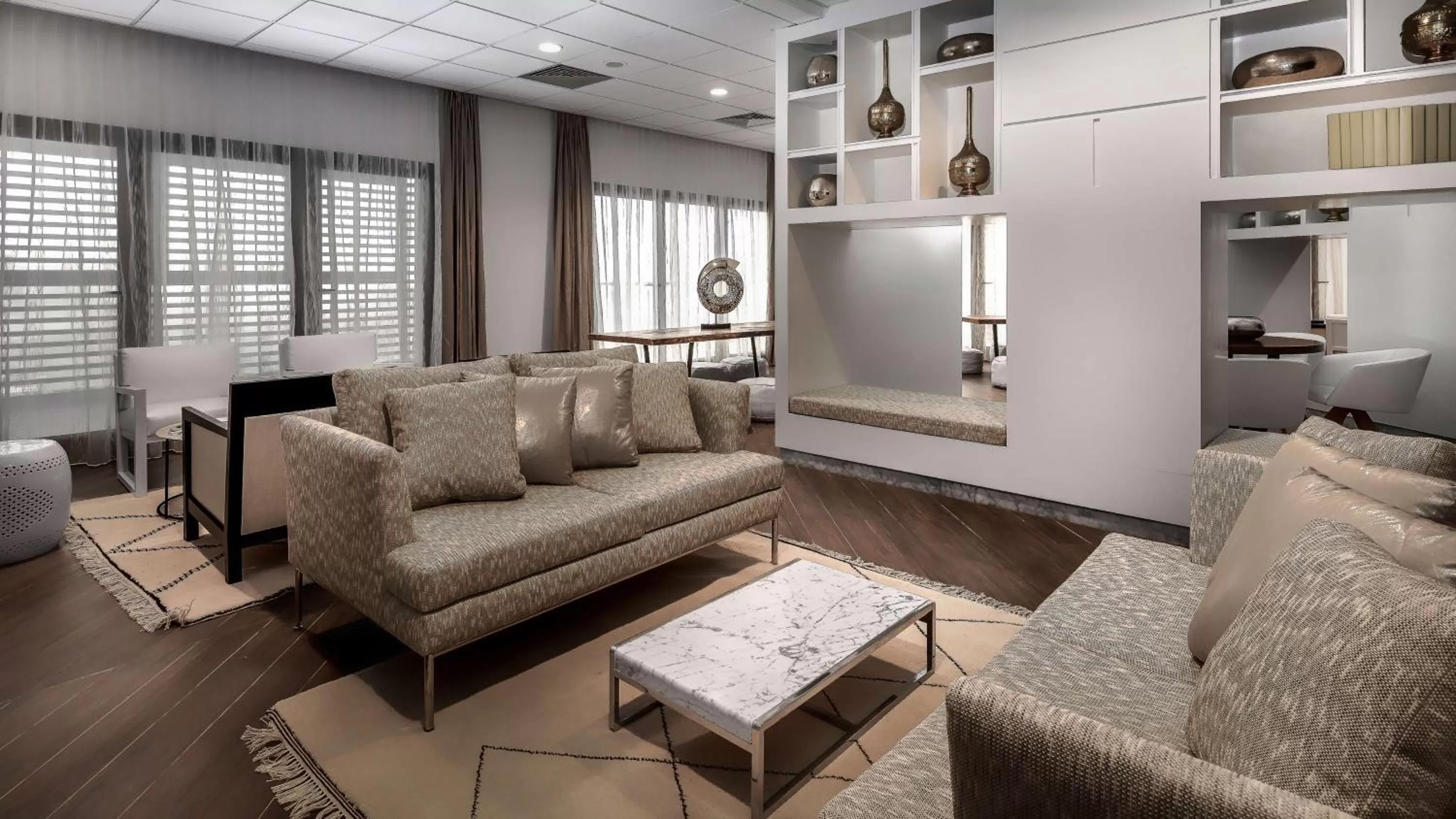 Pool view in Hyatt Place Taghazout Bay