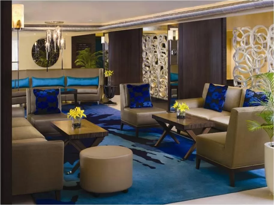 Seating area in Blue Diamond Pune IHCL SeleQtions