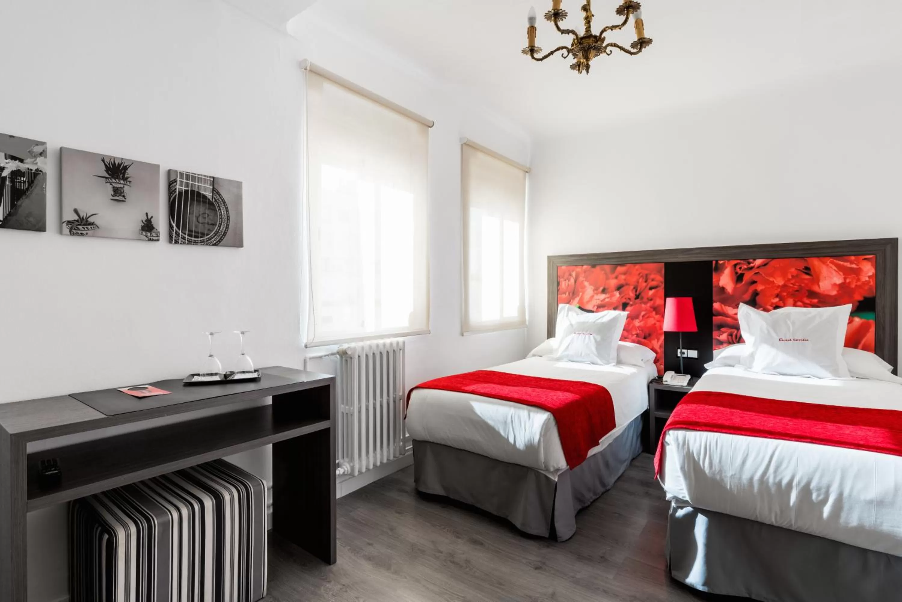 Bed in Hotel Sevilla