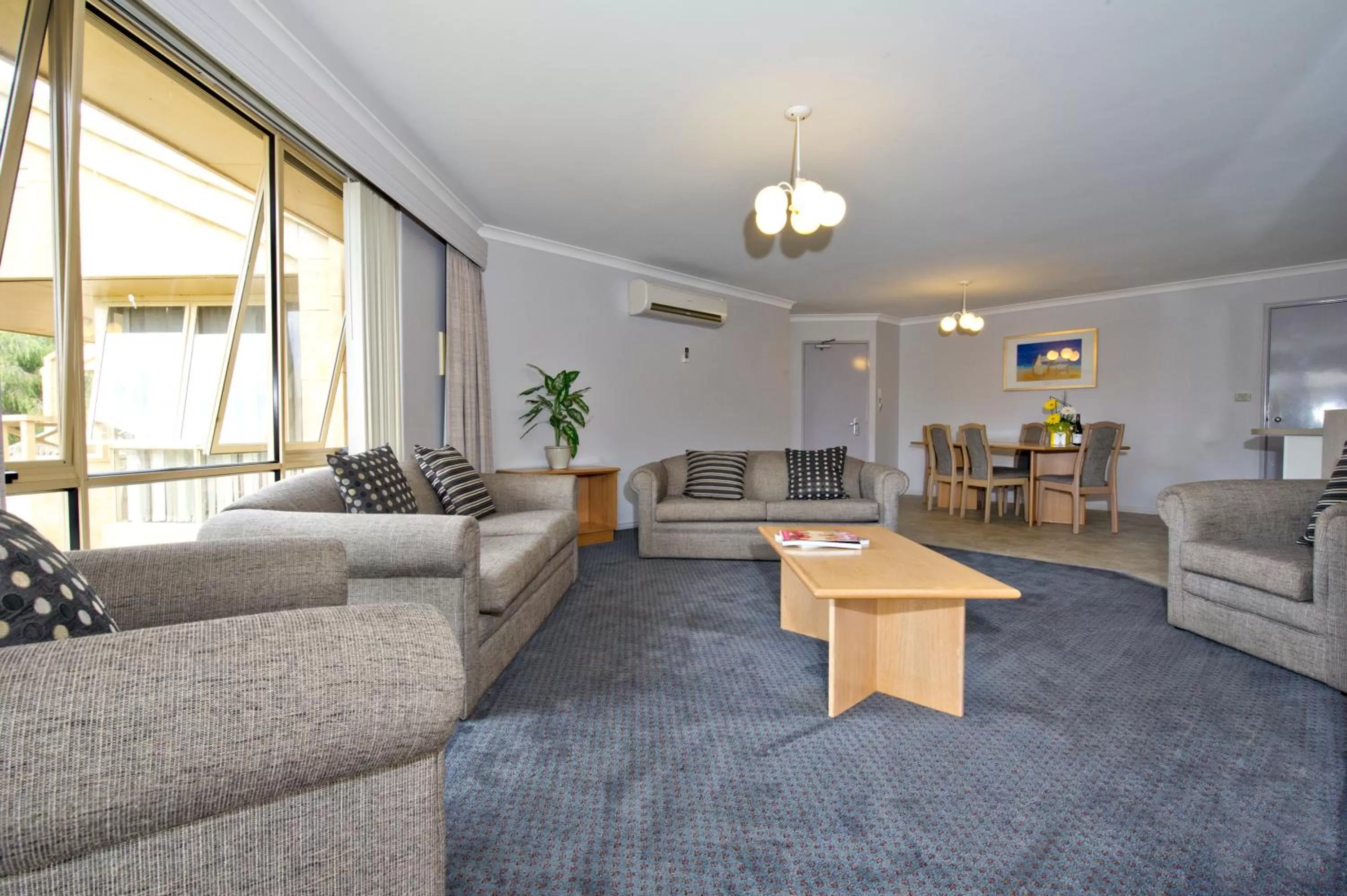 Seating area in Abbey Beach Resort