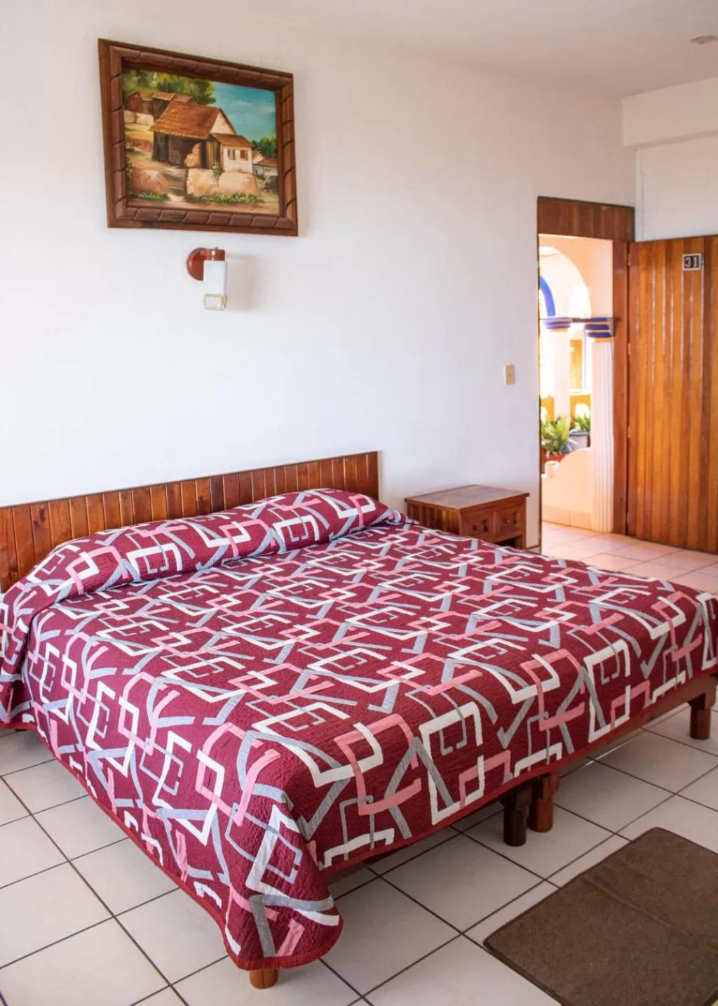 Bed in Hotel San Juan