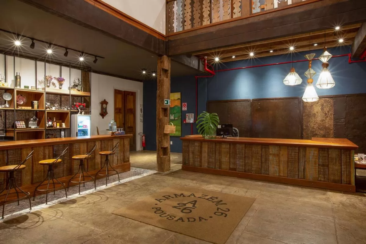 Lobby or reception in Pousada Armazém 26