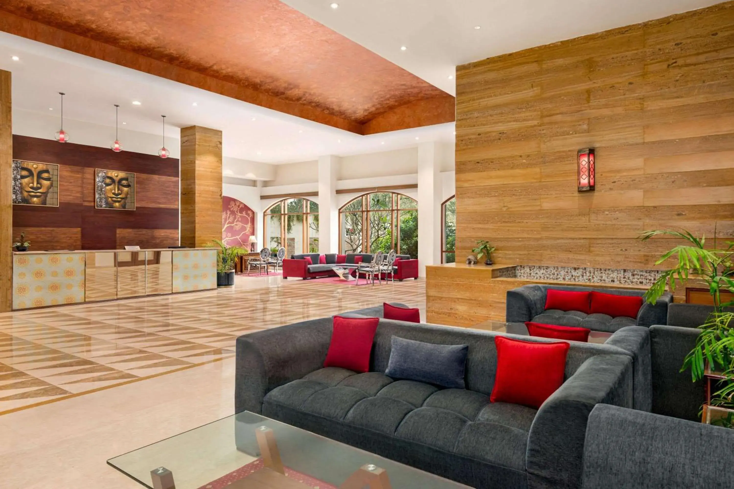 Lobby or reception in Ramada by Wyndham Jaipur Jaisinghpura Lobby or reception in Ramada by Wyndham Jaipur Jaisinghpura