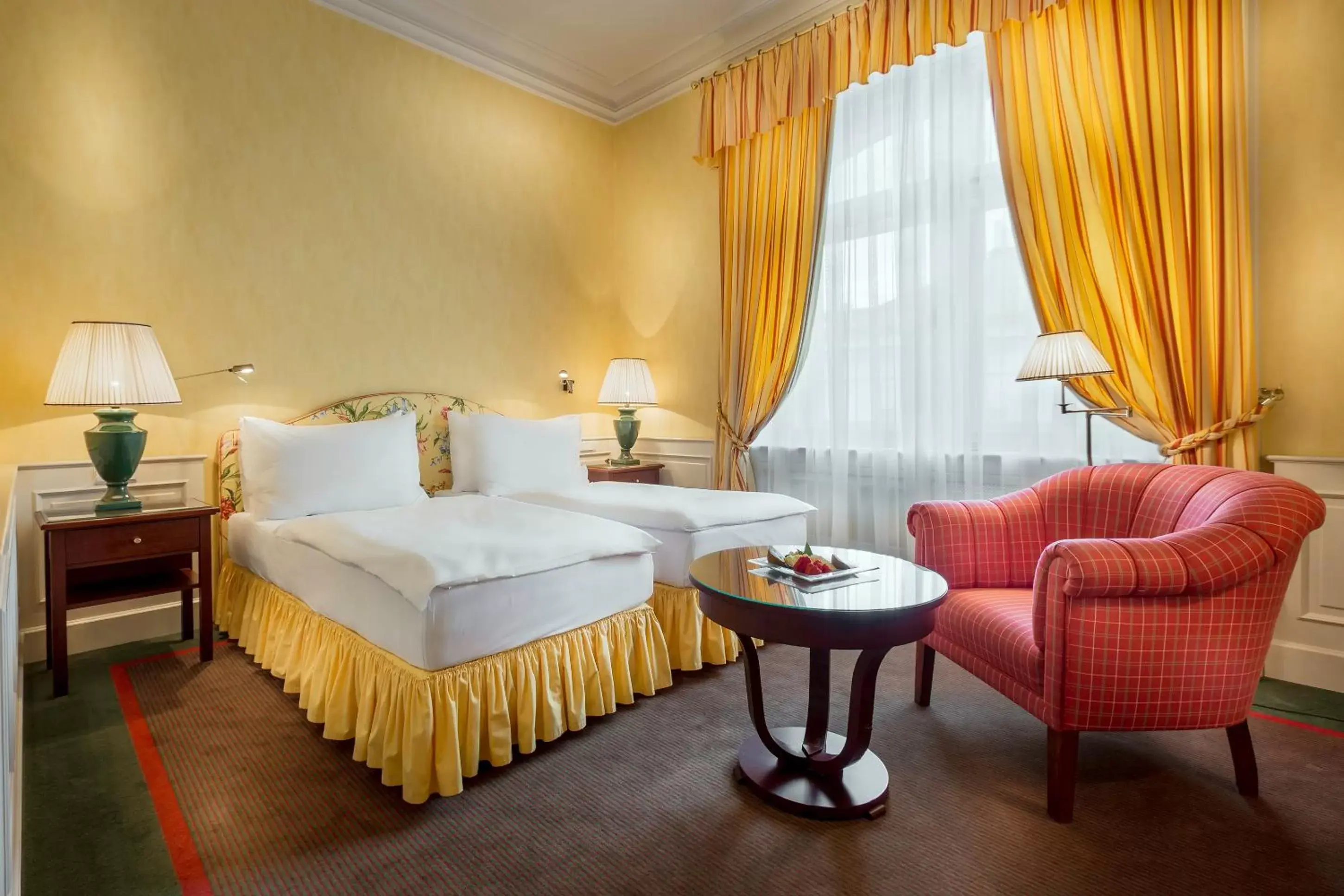 Bed in Le Palais Art Hotel Prague