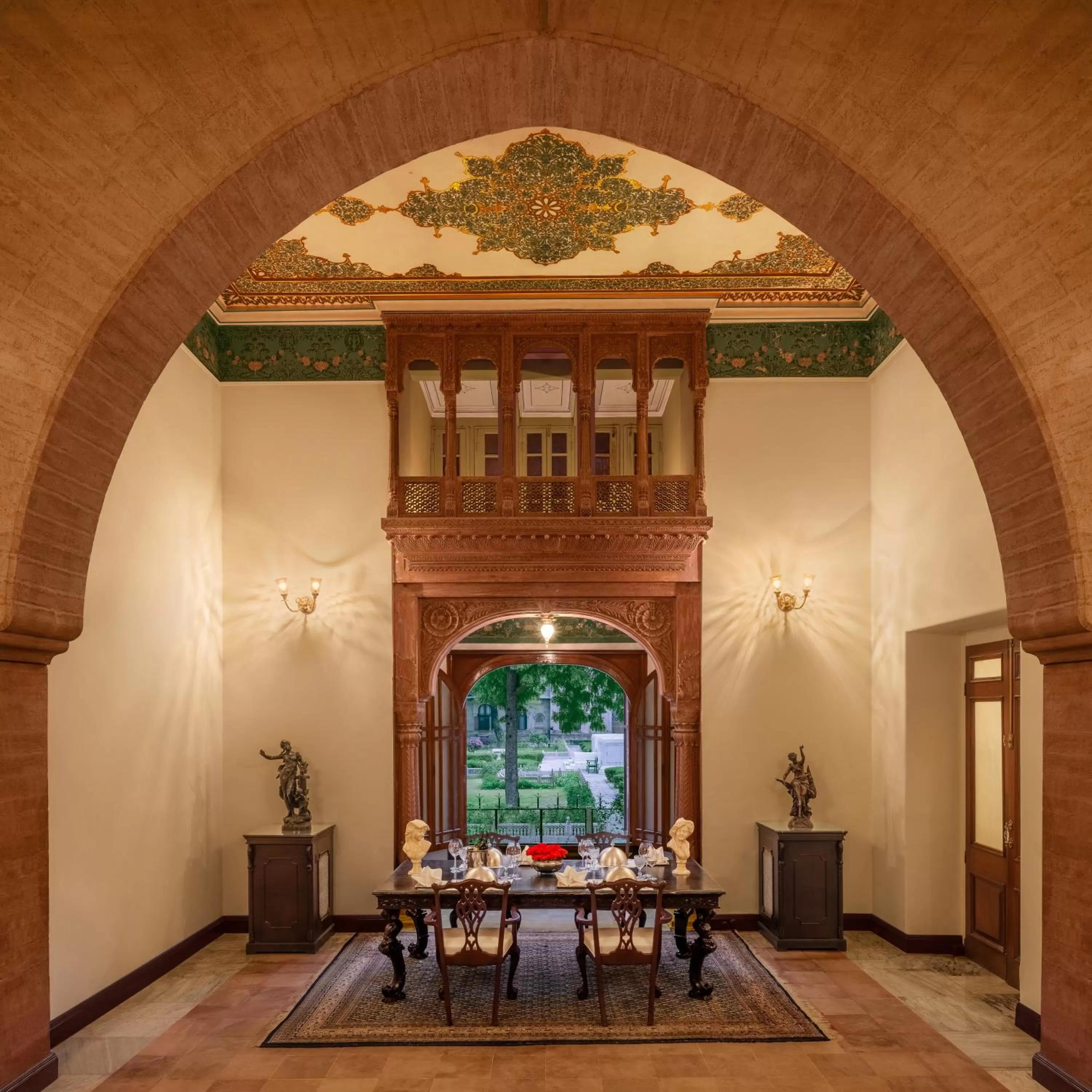 Dining area in The Laxmi Niwas Palace