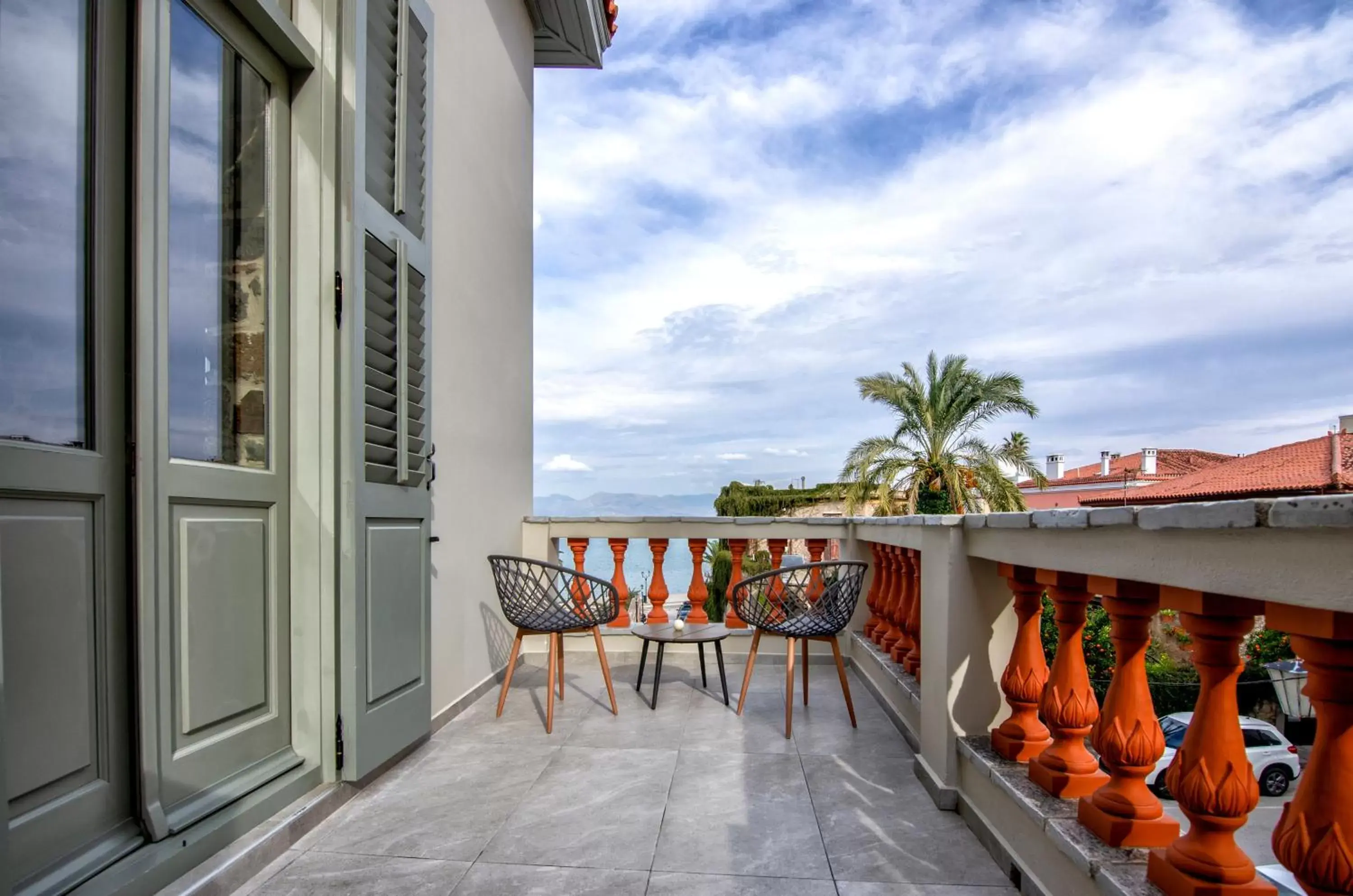 Patio, Balcony/Terrace in Impero Nafplio Hotel & Suites