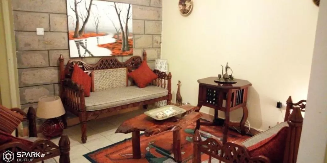 Seating area in Machakos Suites Luxury Hotel