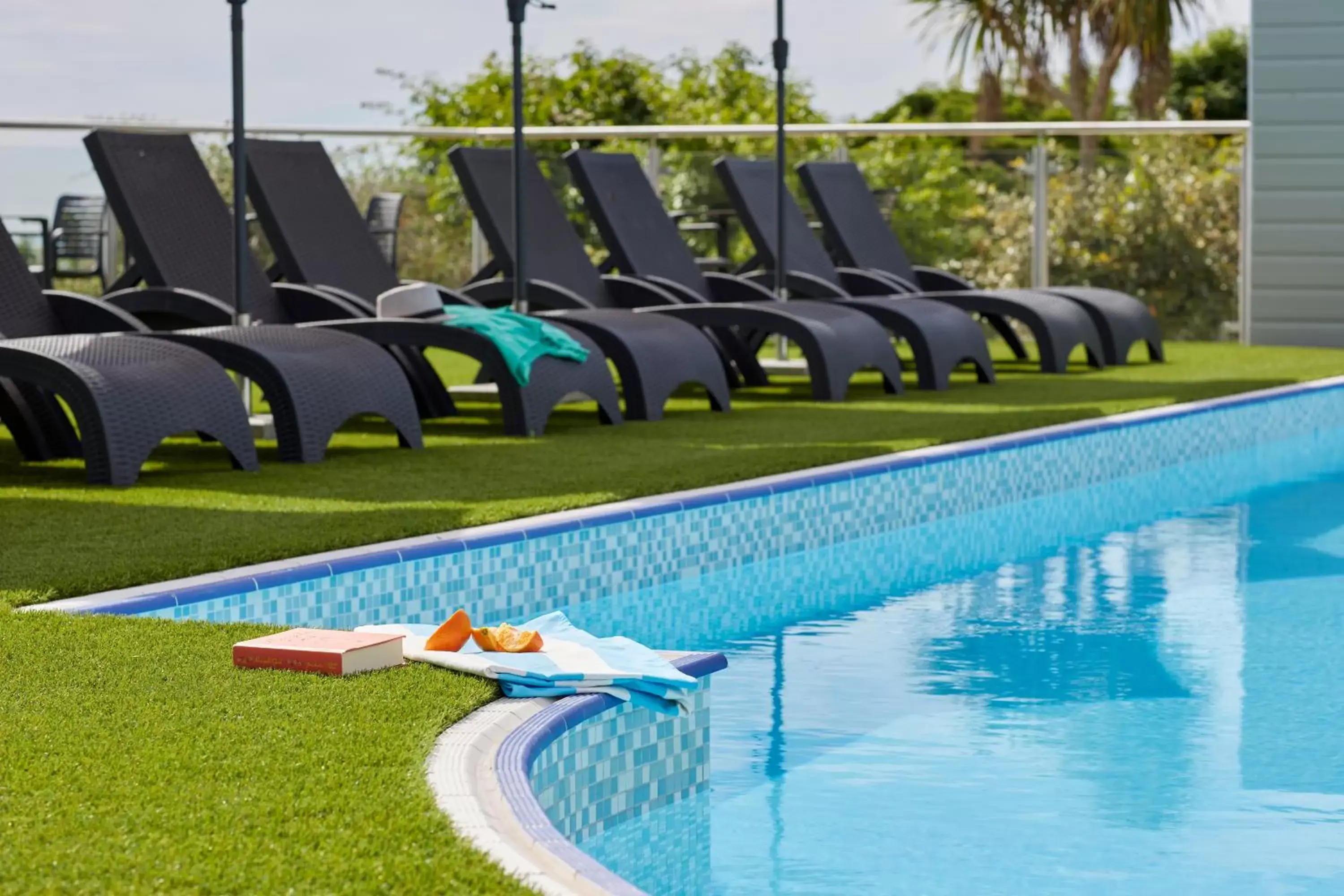 Swimming pool in Luccombe Hall Hotel Swimming pool in Luccombe Hall Hotel