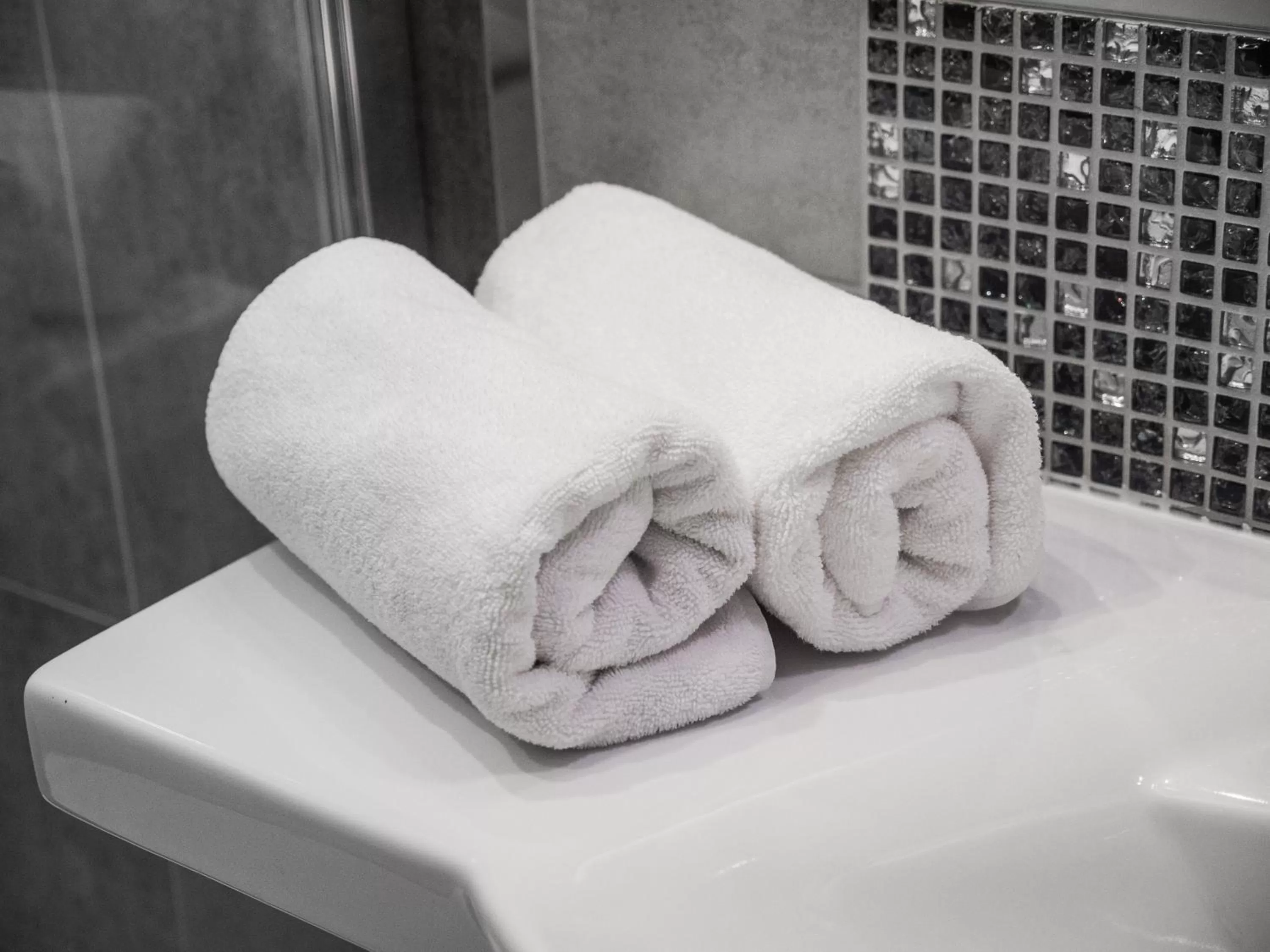 Bathroom in Hotel Miodowa