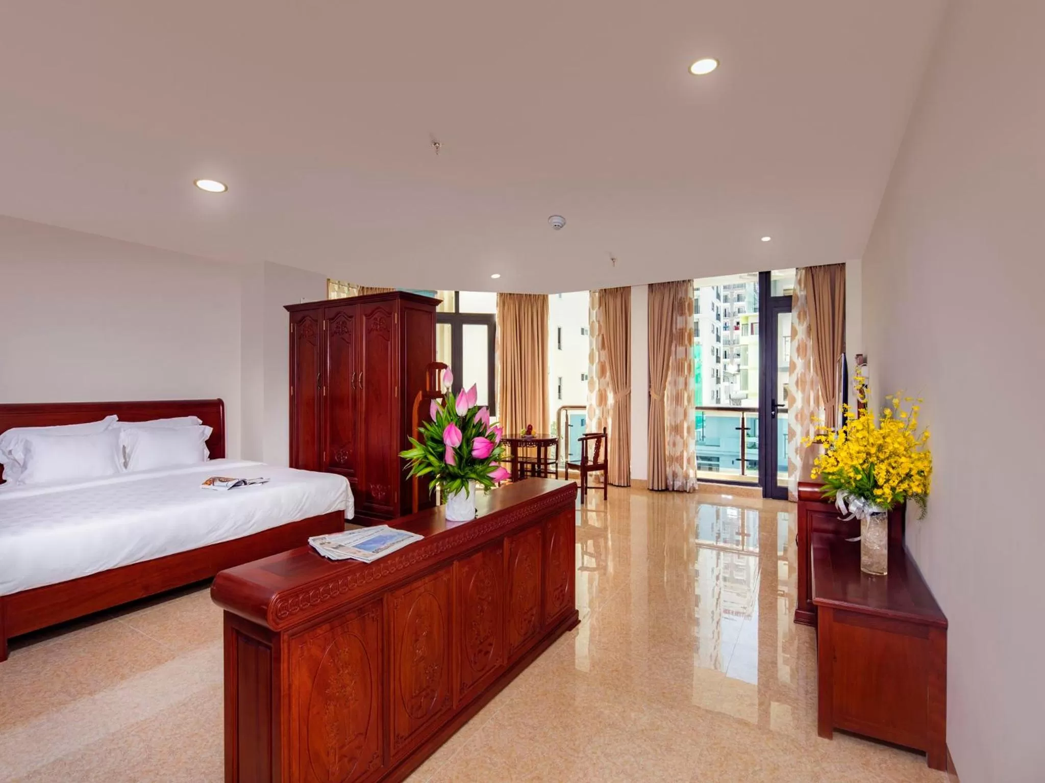 Photo of the whole room, Bed in Red Sun Nha Trang Hotel