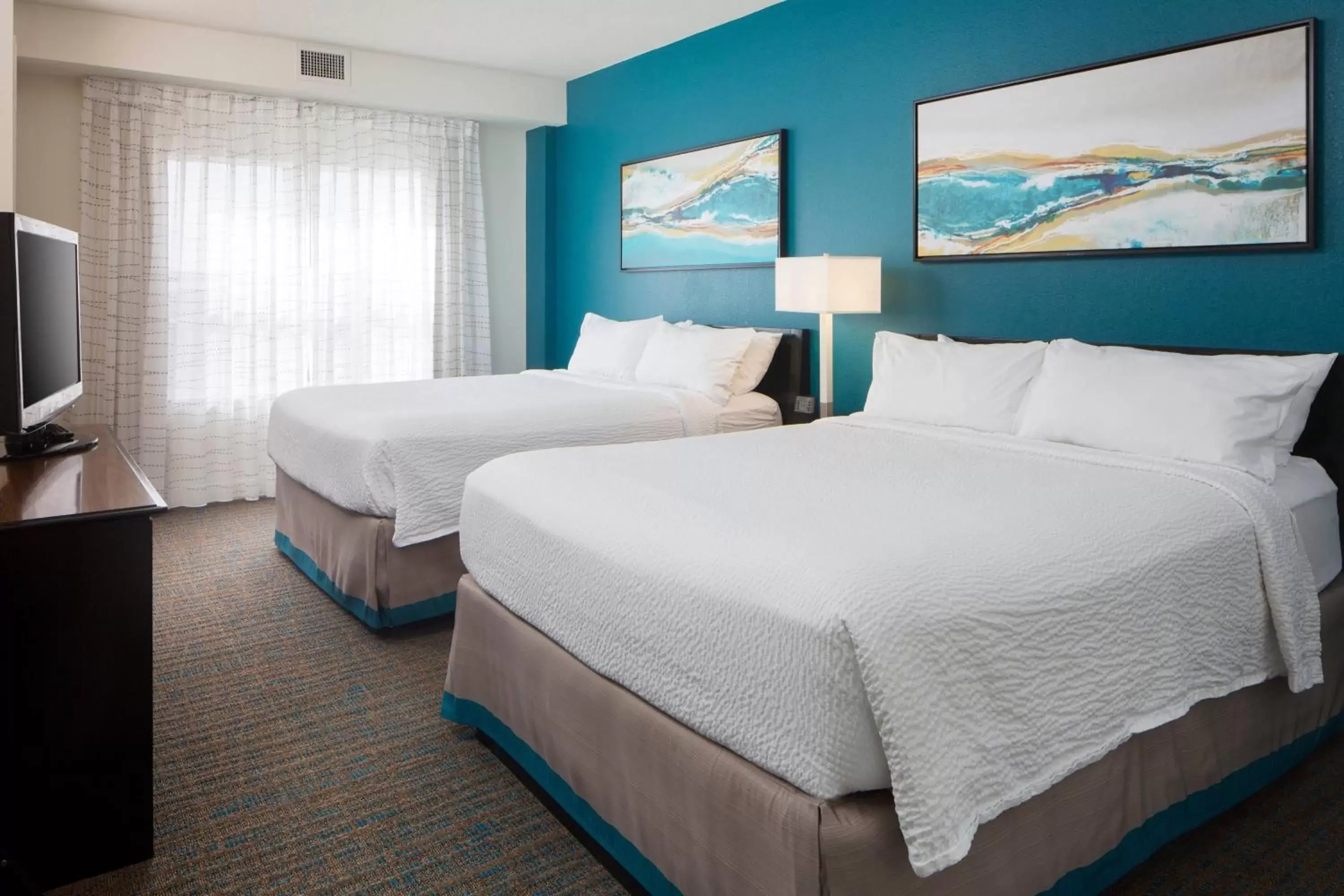 Bedroom, Bed in Residence Inn by Marriott Orlando at SeaWorld