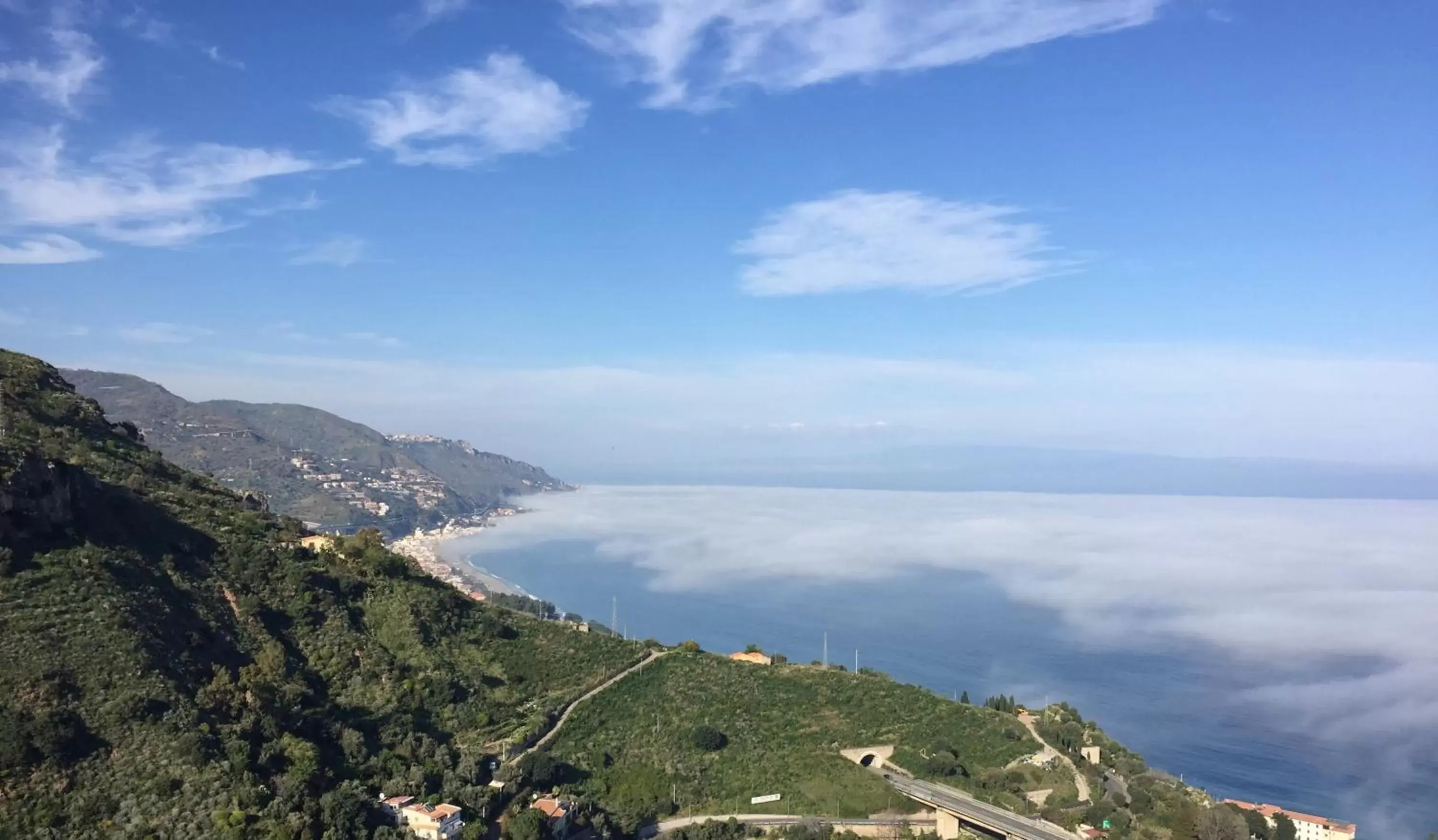 Sea view, Bird's-eye View in B&B La Terrazza Sul Mare Taormina