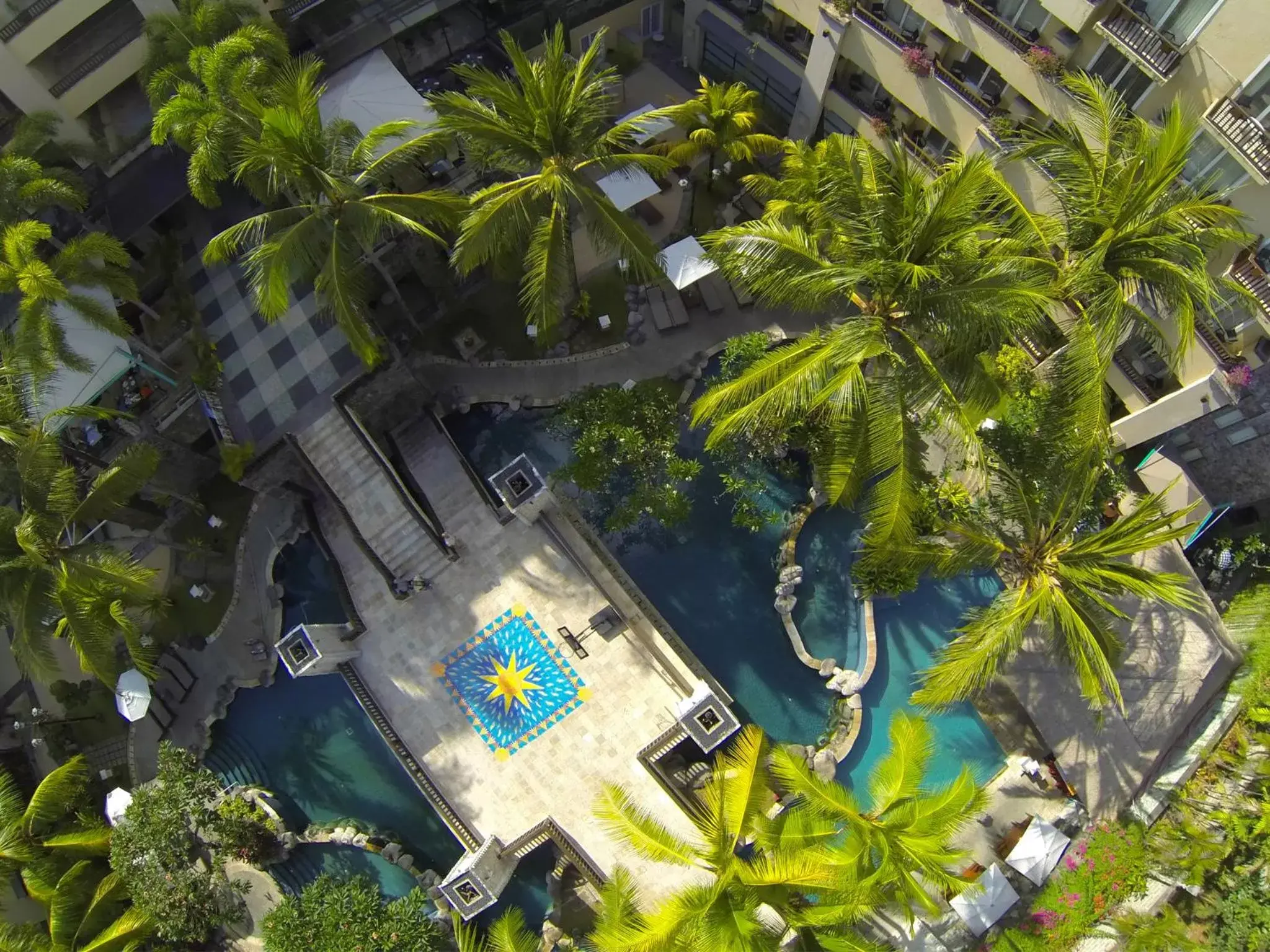 Swimming pool, Bird's-eye View in Kuta Paradiso Hotel