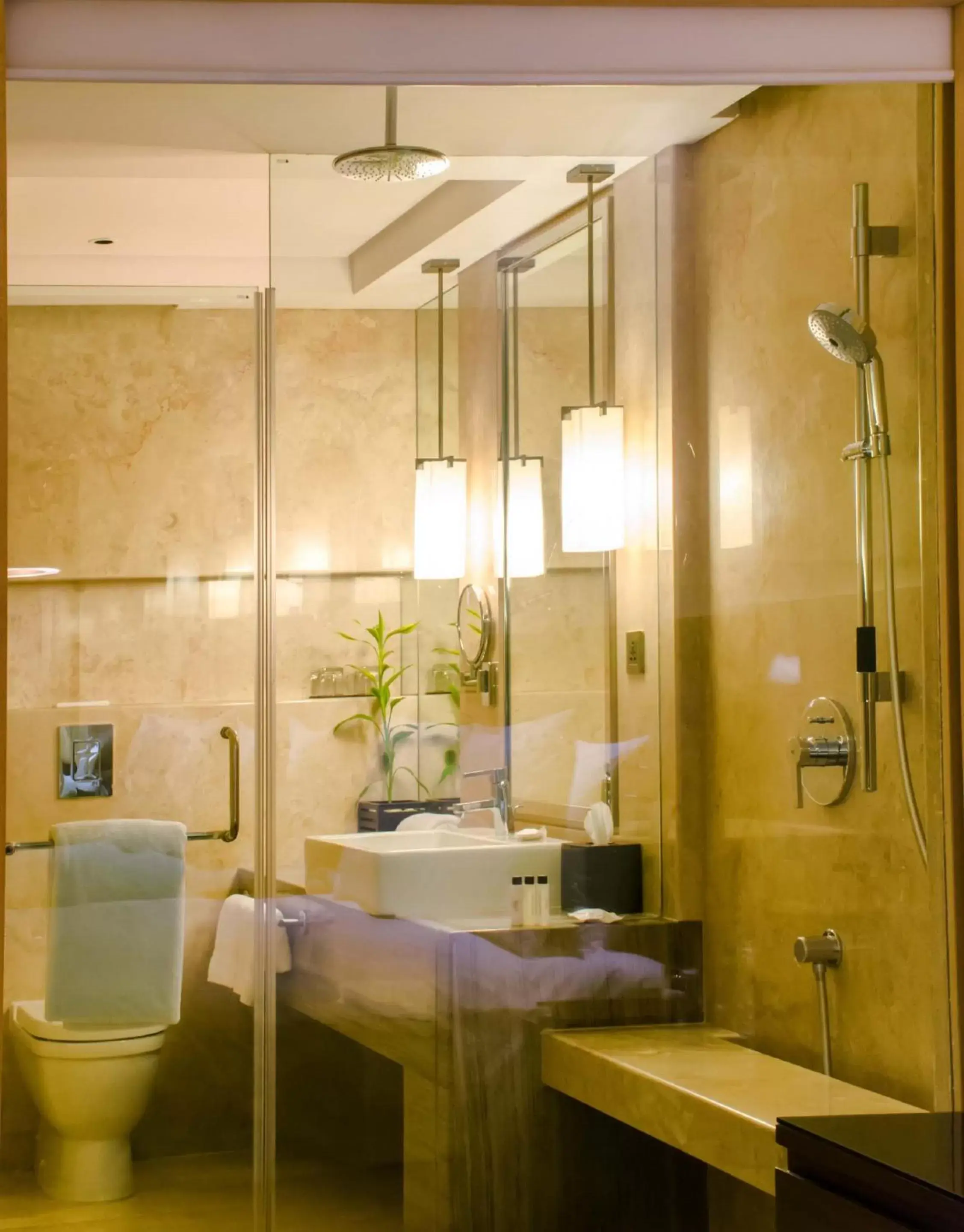 Shower, Bathroom in Courtyard by Marriott Bilaspur