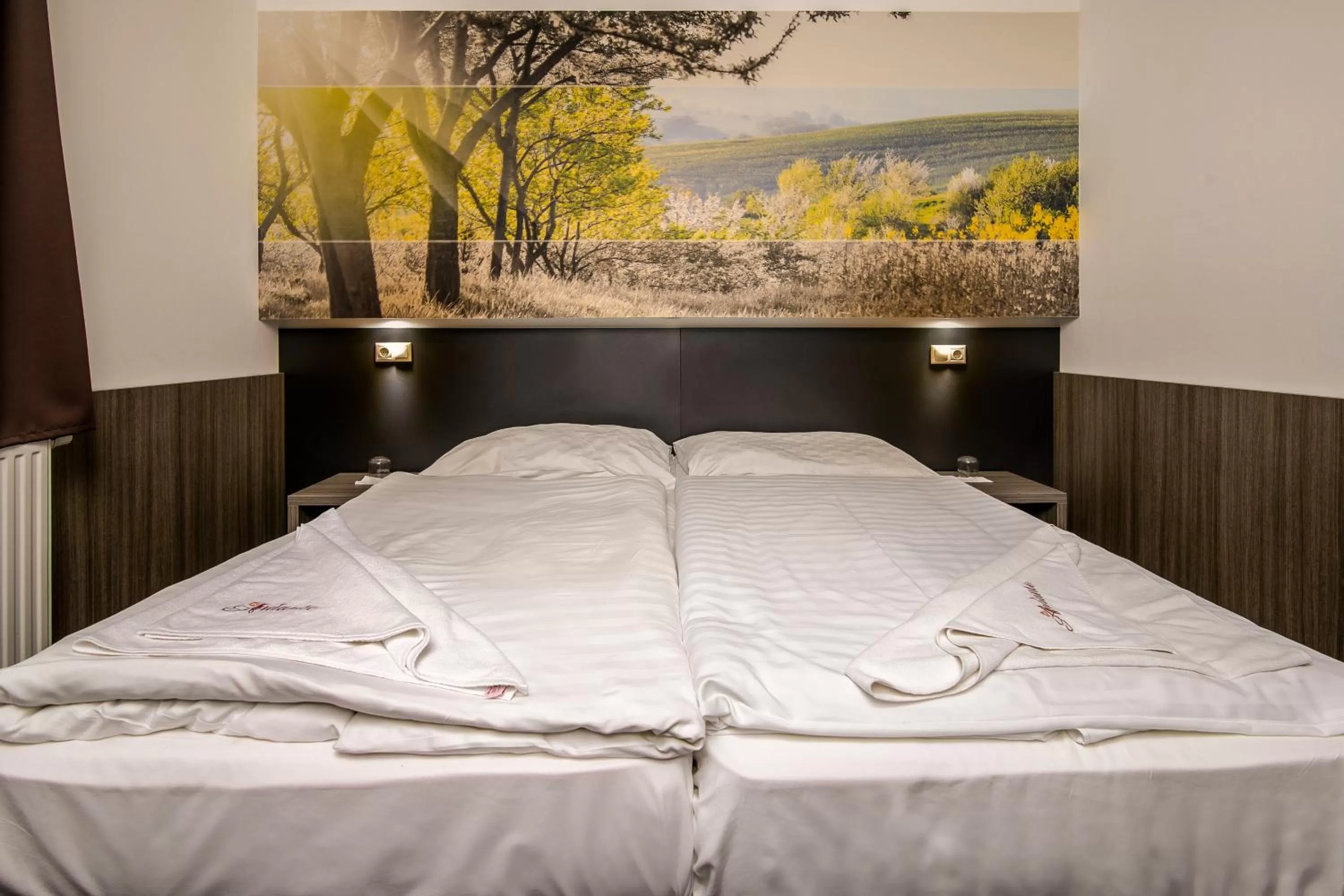 Bed in Andante Pension & Restaurant