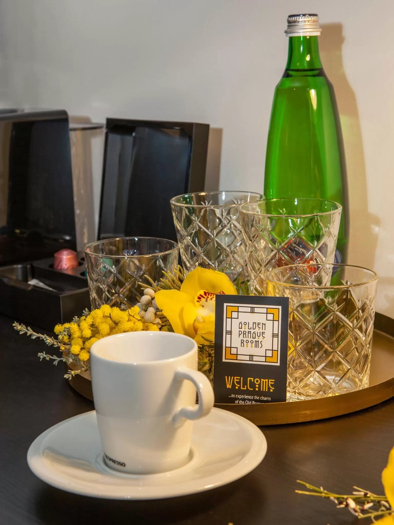 Drinks in Golden Prague Rooms