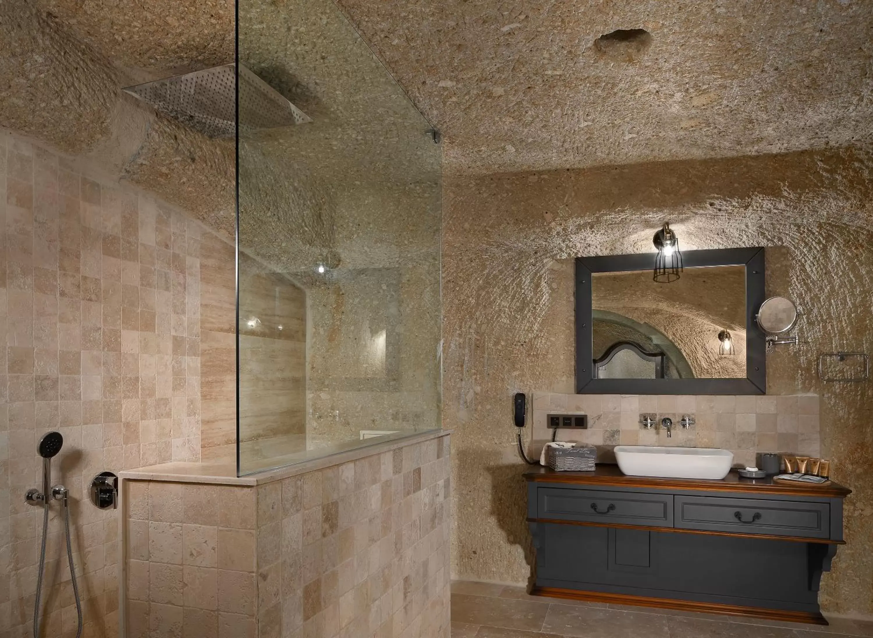 Shower, Bathroom in Seraphim Cave Suites & SPA