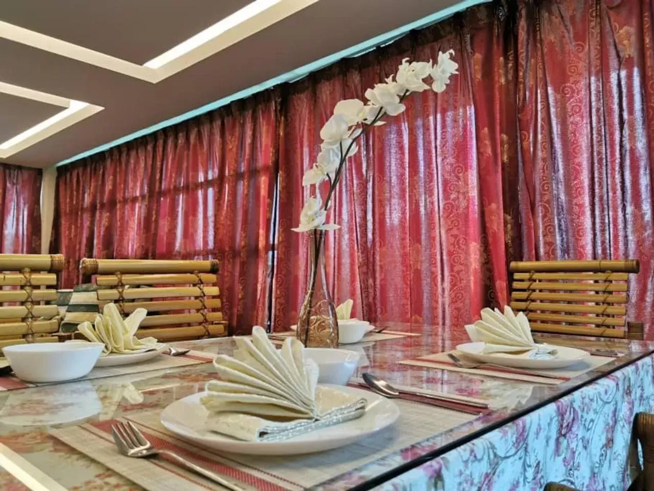 Dining area in Melang Inn