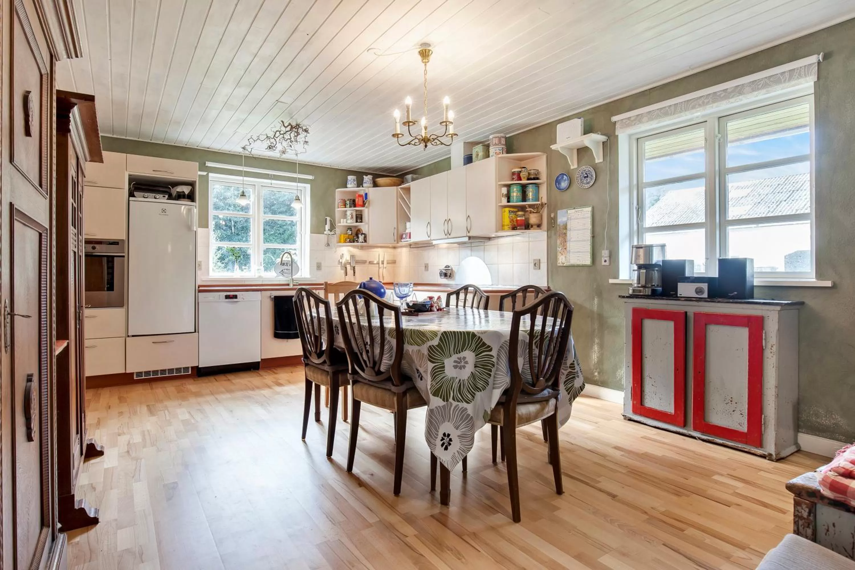 Communal kitchen in Skortskær Bondegårdsferie
