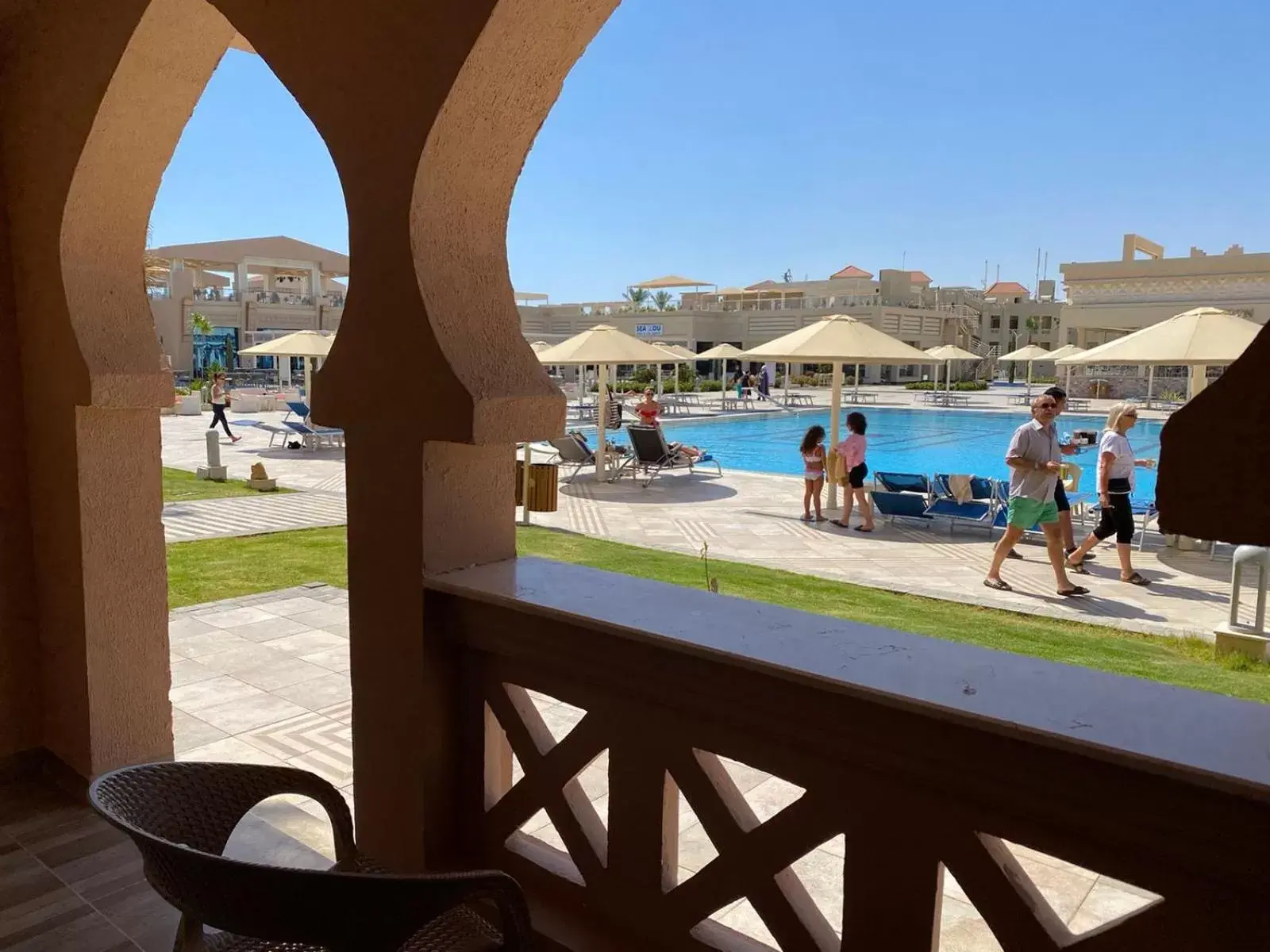 Pool view in Pickalbatros Aqua Vista Resort - Hurghada