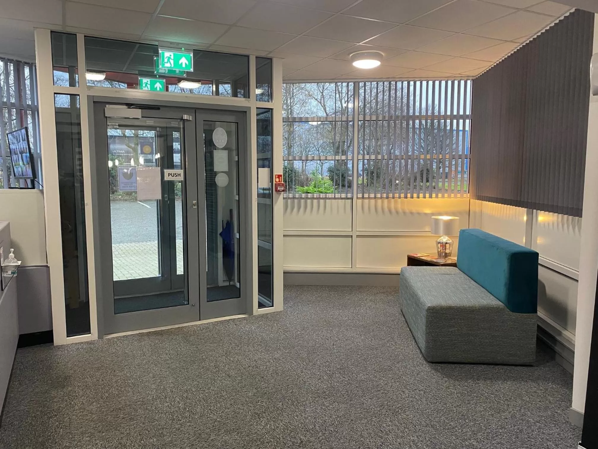 Seating area in Premier Lodge