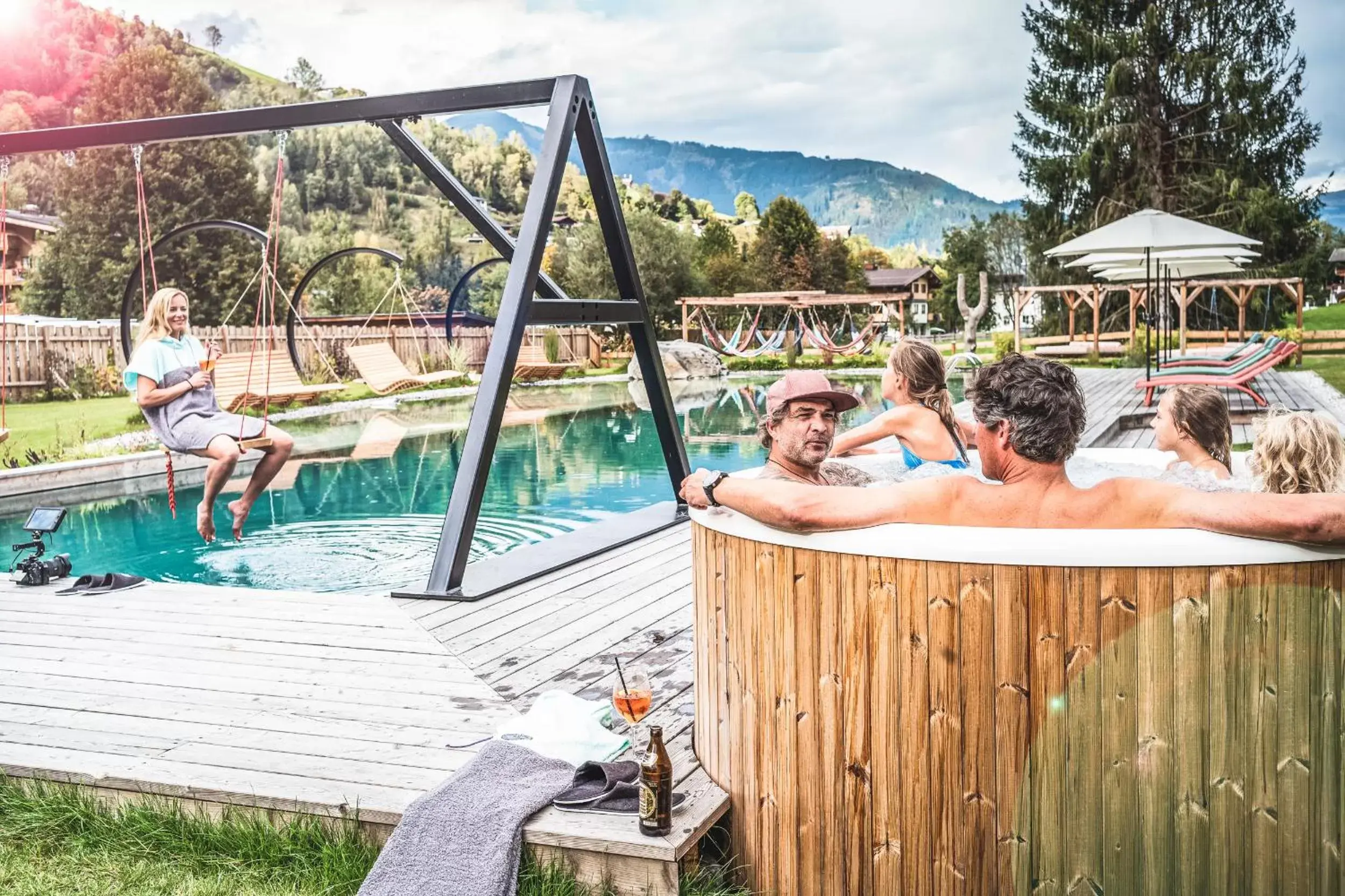 Swimming pool in Das Falkenstein